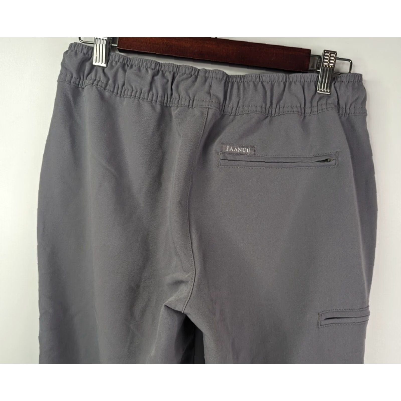 Essentials Jaanuu Jogger Scrub Grey Pants Women's Small Petite Essential 5 Pocket J95124P Size 28" / US 6 / IT 42 - 5 Thumbnail