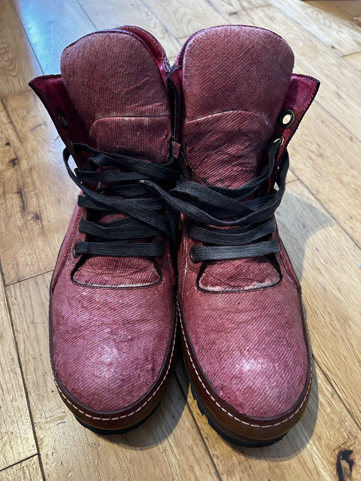 A1923 A1923 Handcrafted Distressed Leather Sneakers Size US 9 / EU 42 - 6 Thumbnail
