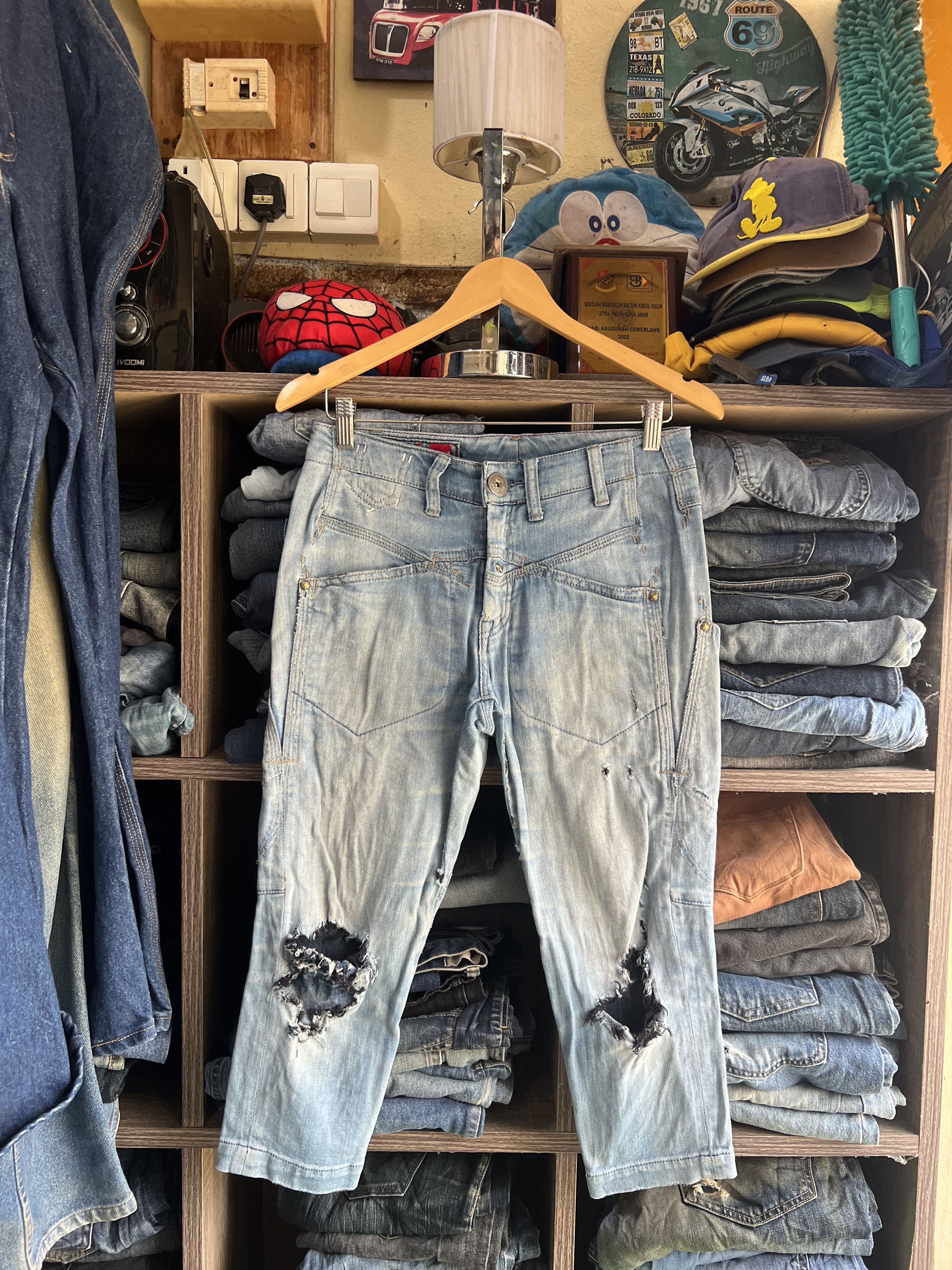 Marithe + Francois Girbaud 🔥Rare Marithe Francois Girbaud Distressed Denim Size US 30 / EU 46 - 15 Thumbnail