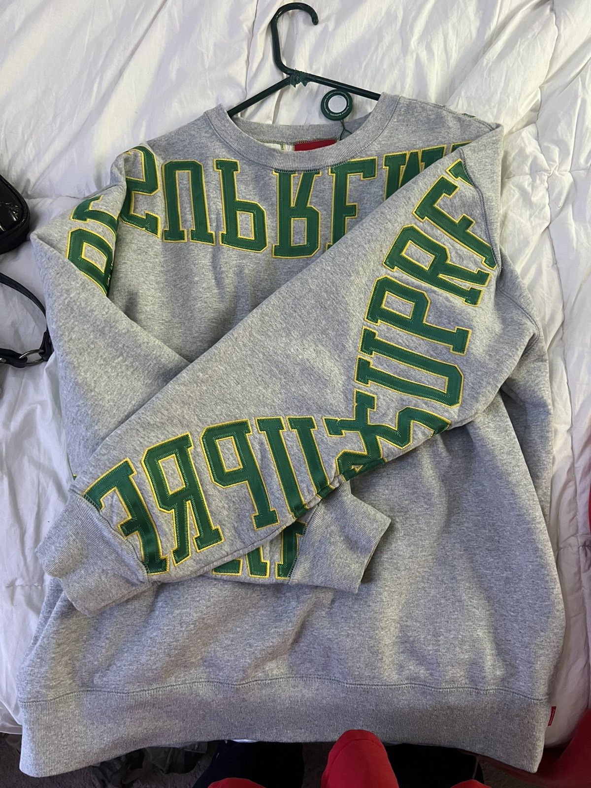 Streetwear × Supreme × Vintage supreme multi arc crewneck heather 
