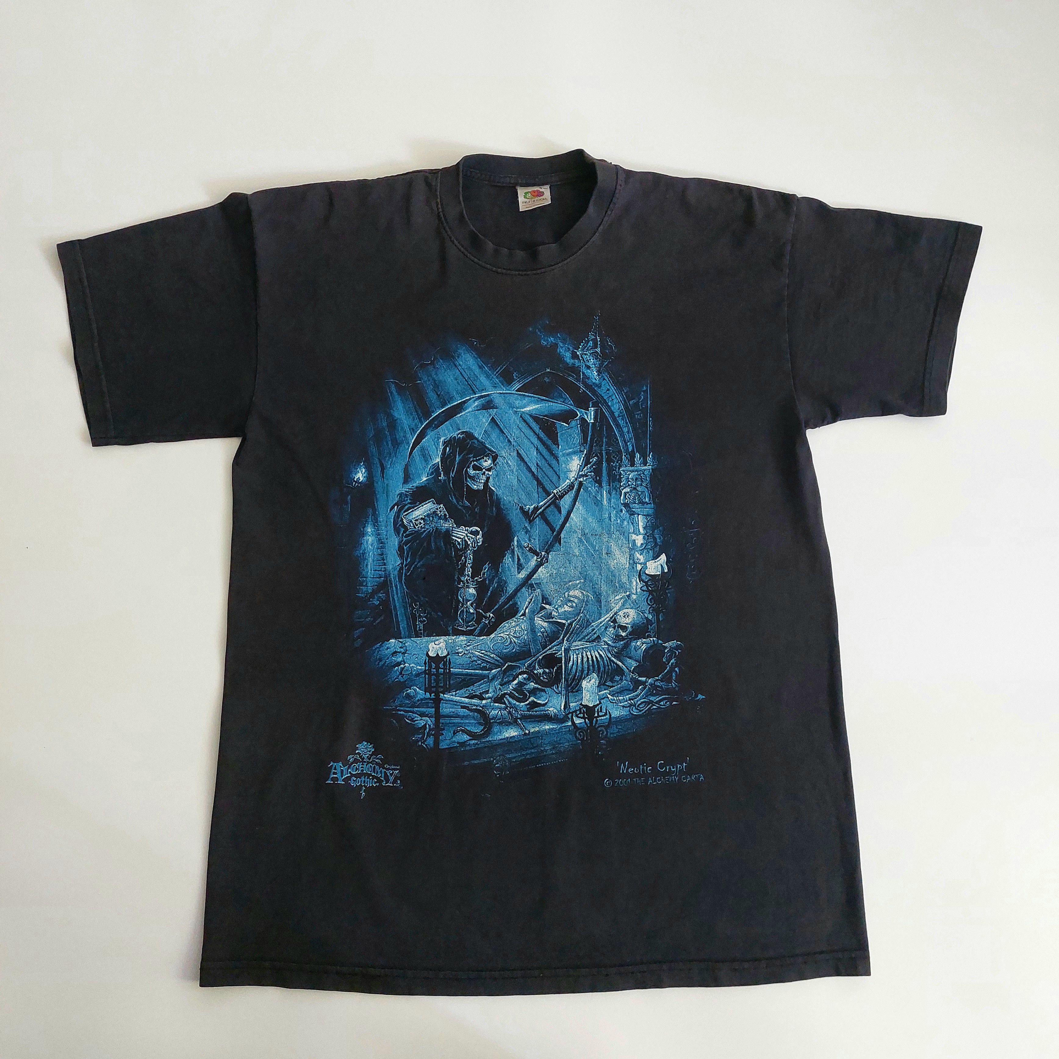 Vintage 2001 Alchemy Gothic Neotic Crypt vintage t-shirt Size US L / EU 52-54 / 3 - 1 Thumbnail