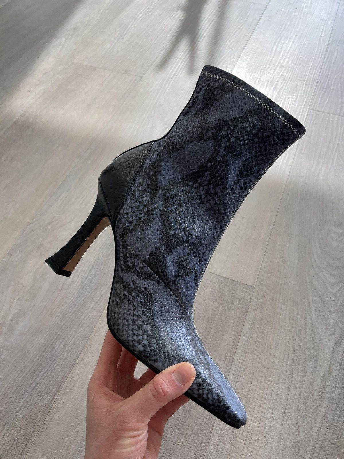 Celine Celine Madame Python Leather Ankle Boots Size US 7 / IT 37 - 4 Thumbnail