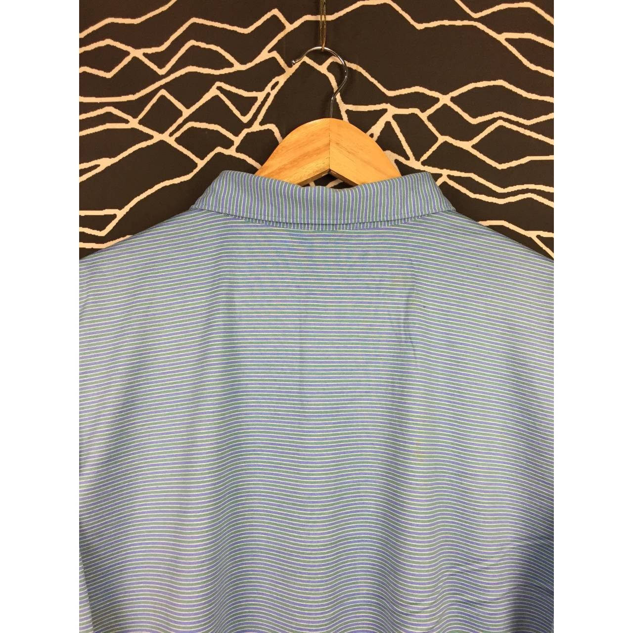Peter Millar × Vintage Peter Millar Crown Golf Performance Striped Polo Tee Size US XXL / EU 58 / 5 - 9 Thumbnail