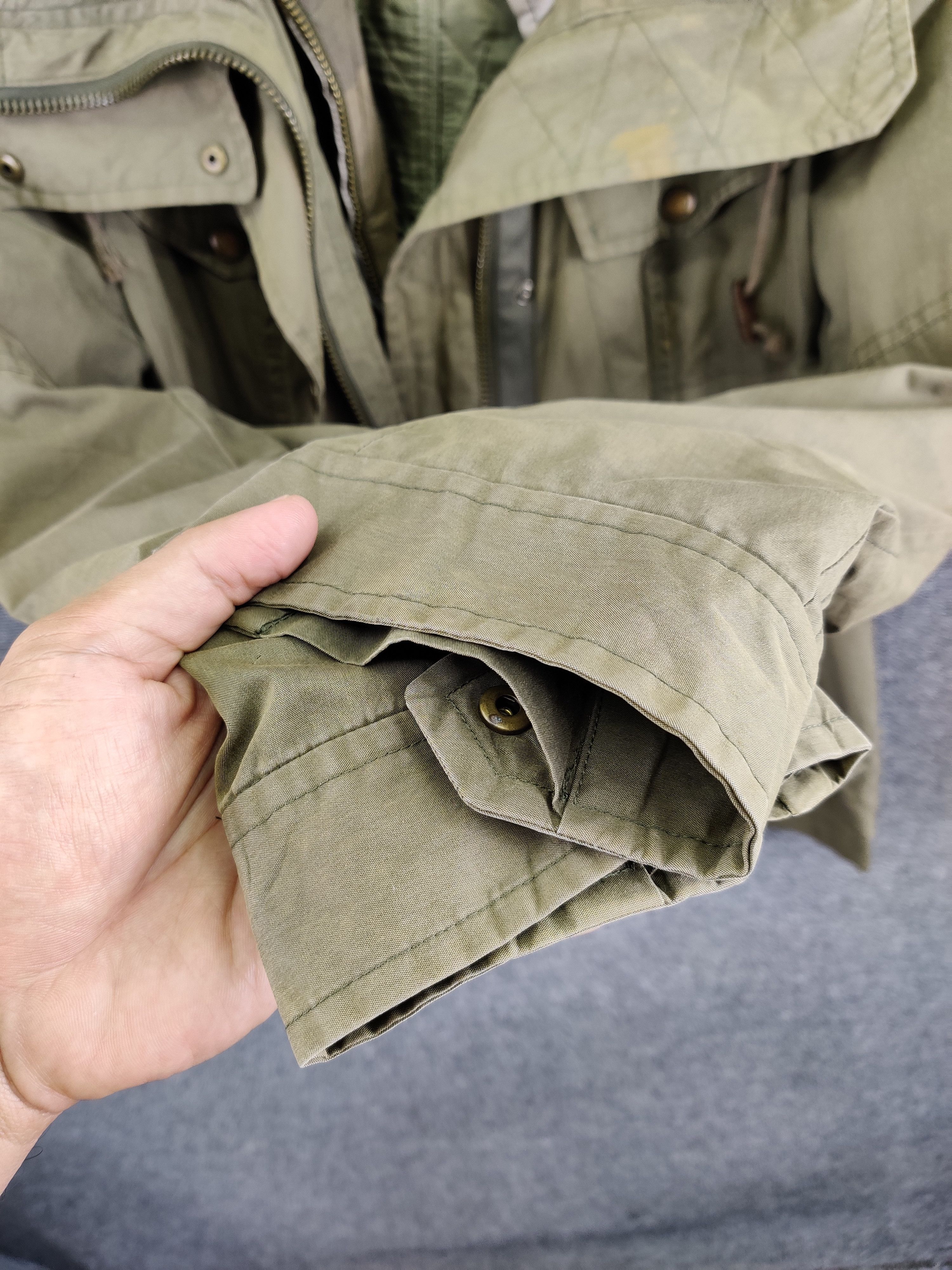 Burberry Rare 🔥 Vintage Burberry Brit Military Jacket Olive Green Size US M / EU 48-50 / 2 - 20 Thumbnail