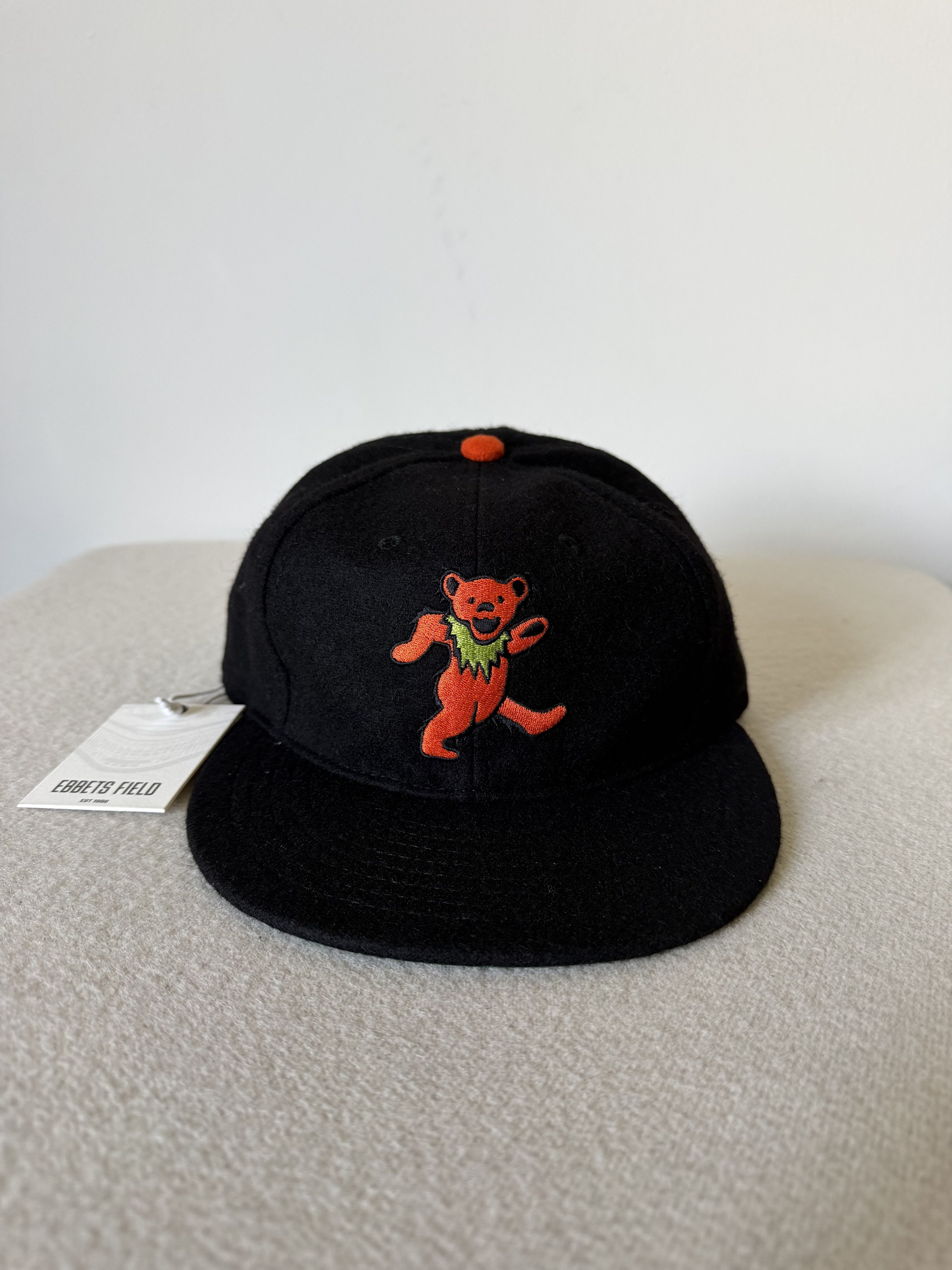 Ebbets Field Flannels 7 3/4 Ebbets Field Grateful Dead Dancing Bear Fitted Hat Size ONE SIZE - 1 Thumbnail