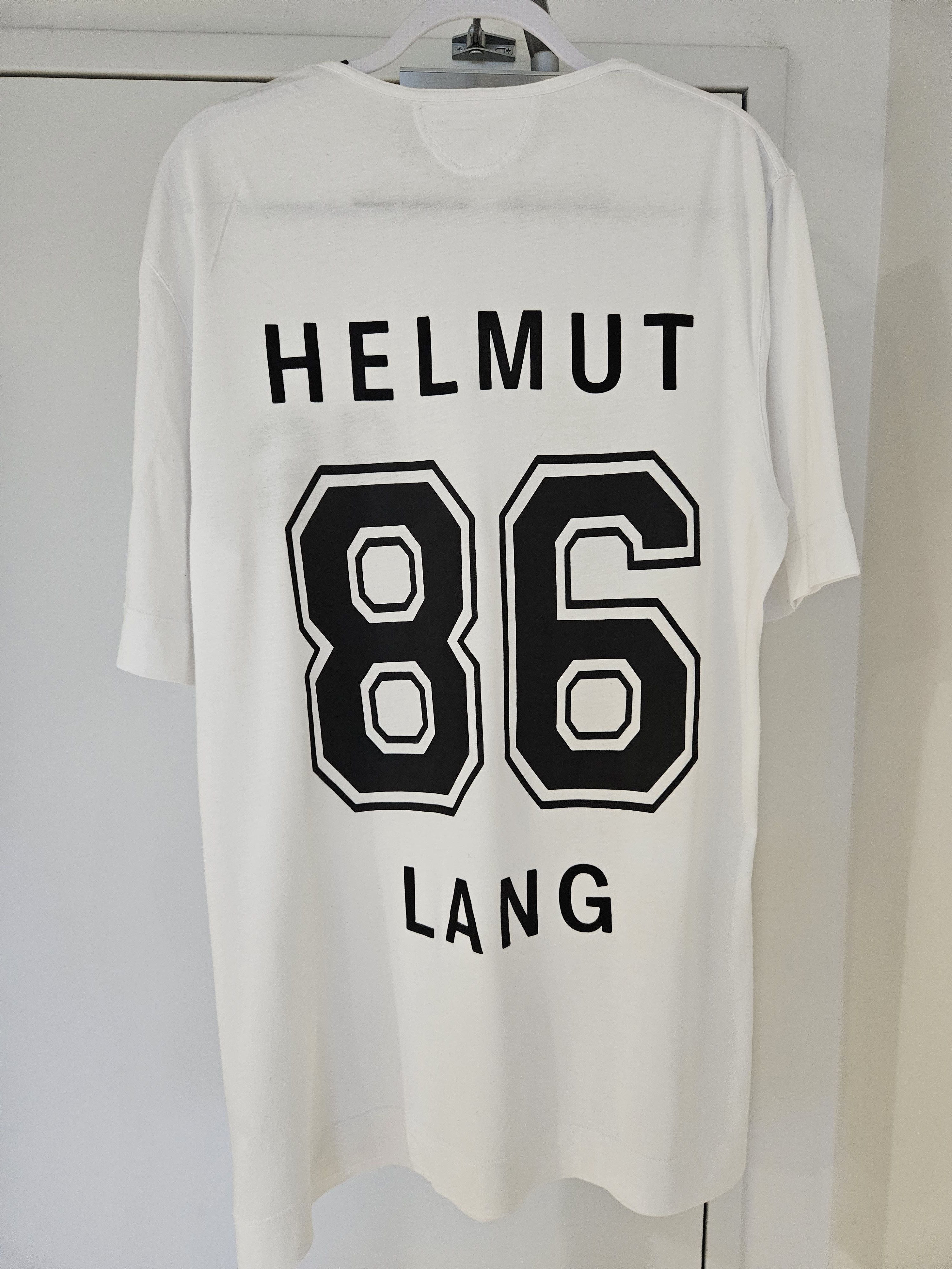 Helmut Lang Helmut Lang Short Sleeve Long T-shirt size m in White Size US M / EU 48-50 / 2 - 4 Thumbnail