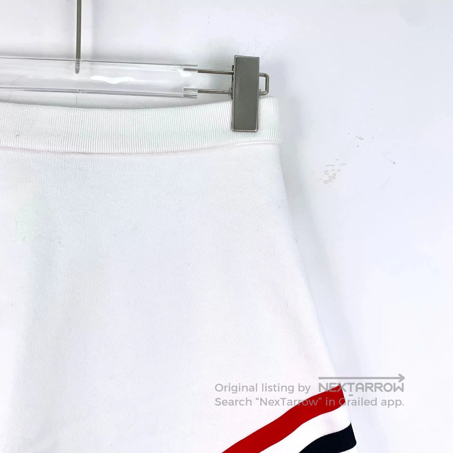 Thom Browne thom browne white striped cotton skirt. Size 28" / US 6 / IT 42 - 3 Thumbnail