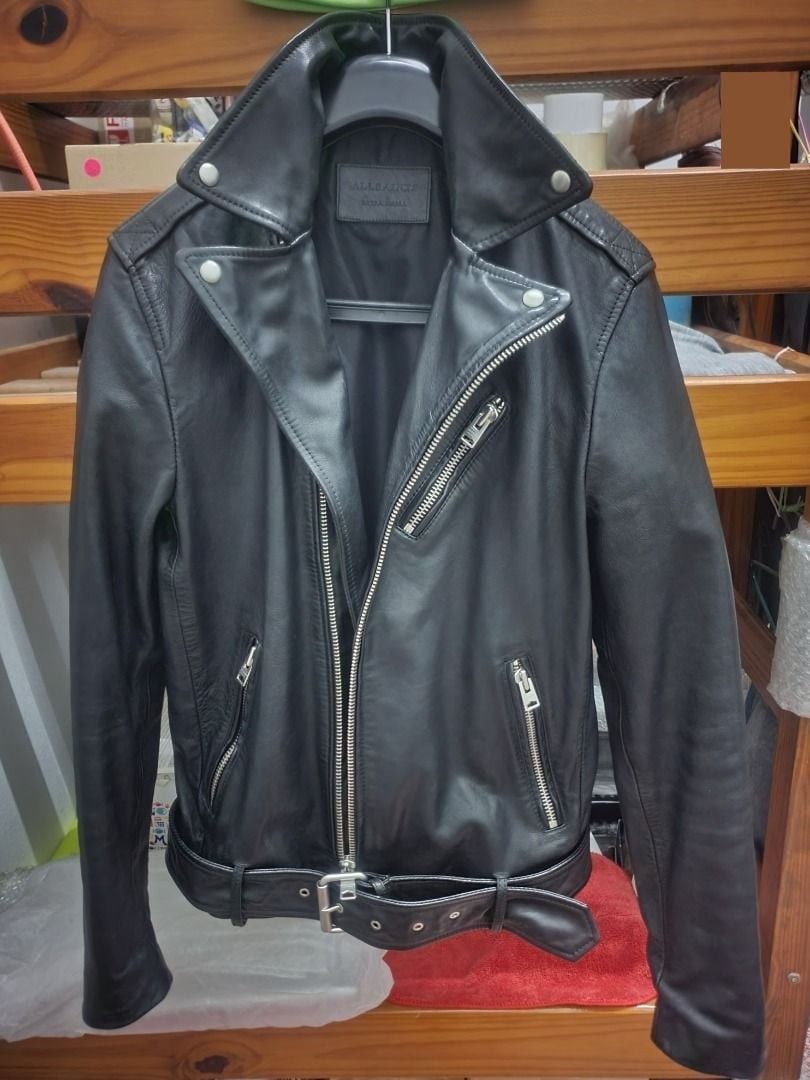 Allsaints AllSaints black leather biker jacket Size US XS / EU 42 / 0 - 1 Thumbnail