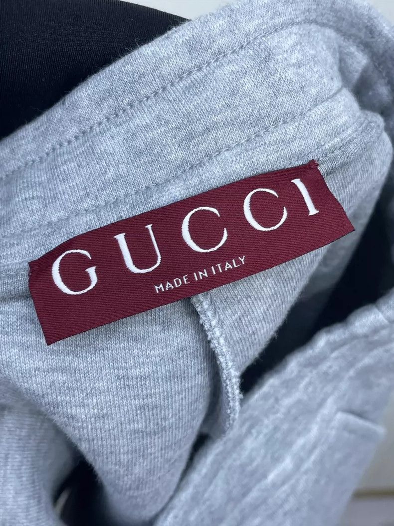 Gucci Gucci Size XS 24 gray embossed letter drawstring sports sh Size 24" / US 00 / IT 34 - 5 Thumbnail