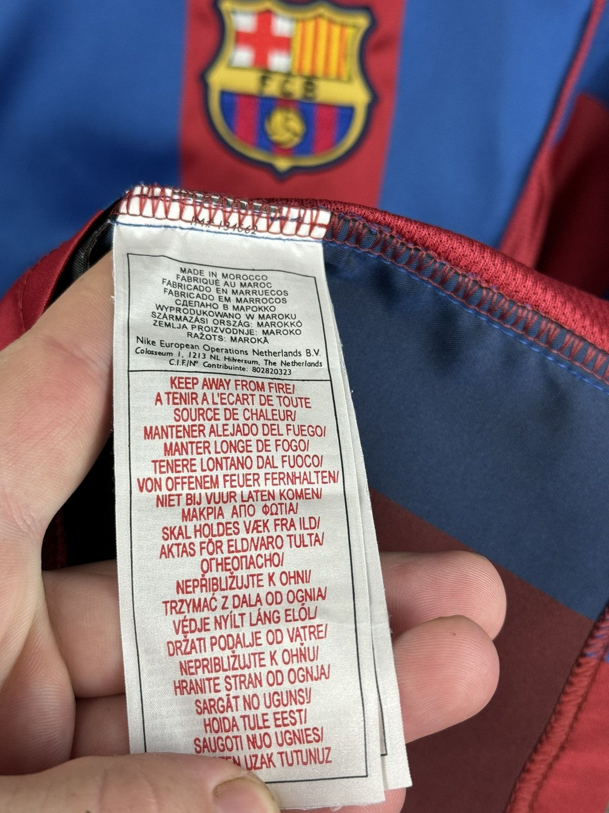Nike × Vintage Nike Barcelona 2004- 05 Home Shirt Y2K Drill size XS Size US XS / EU 42 / 0 - 9 Thumbnail