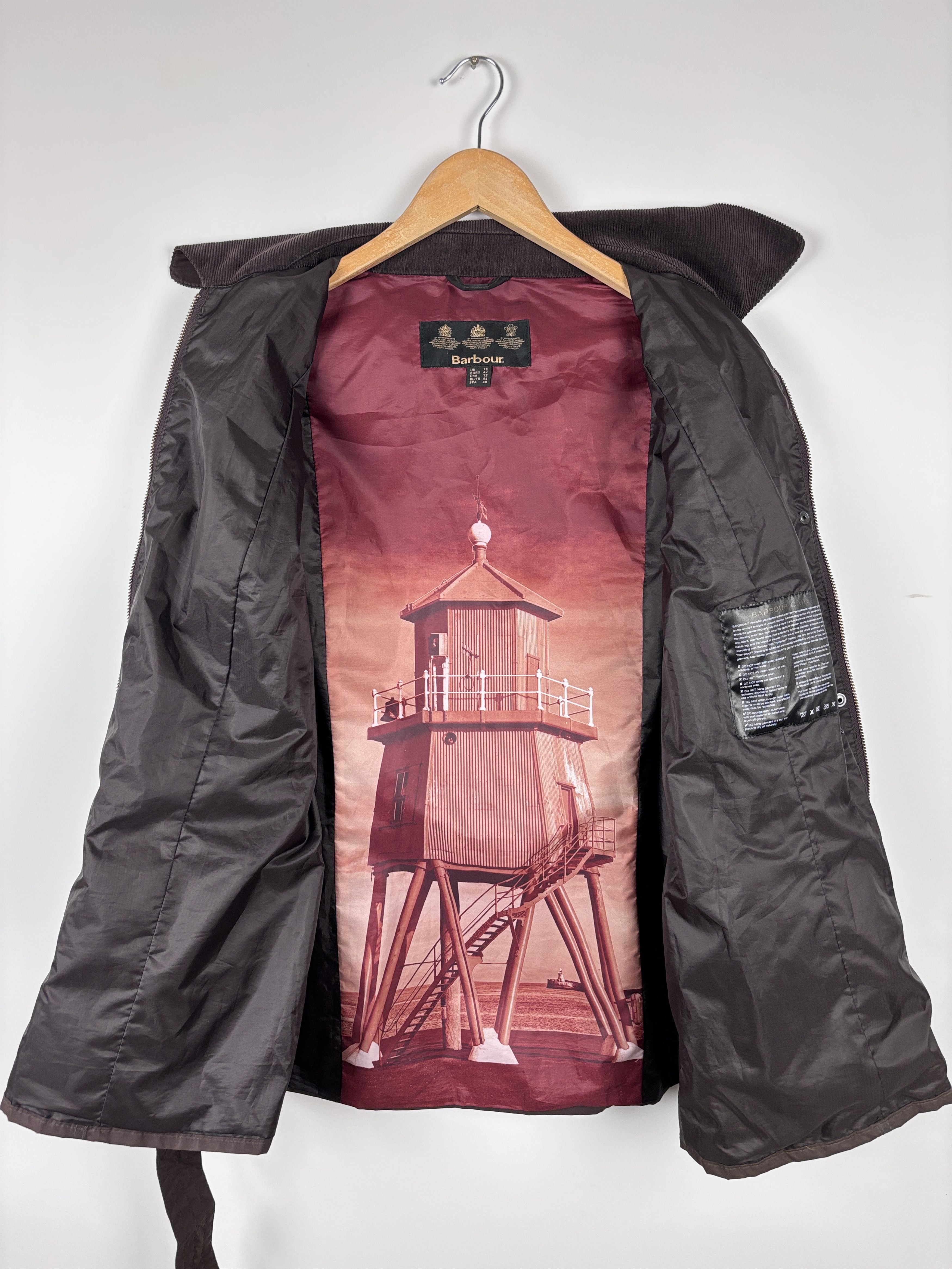 Barbour Barbour Explorer Waxed Belted Jacket Brown UK 16 / US 12 Size XL / US 12-14 / IT 48-50 - 9 Thumbnail