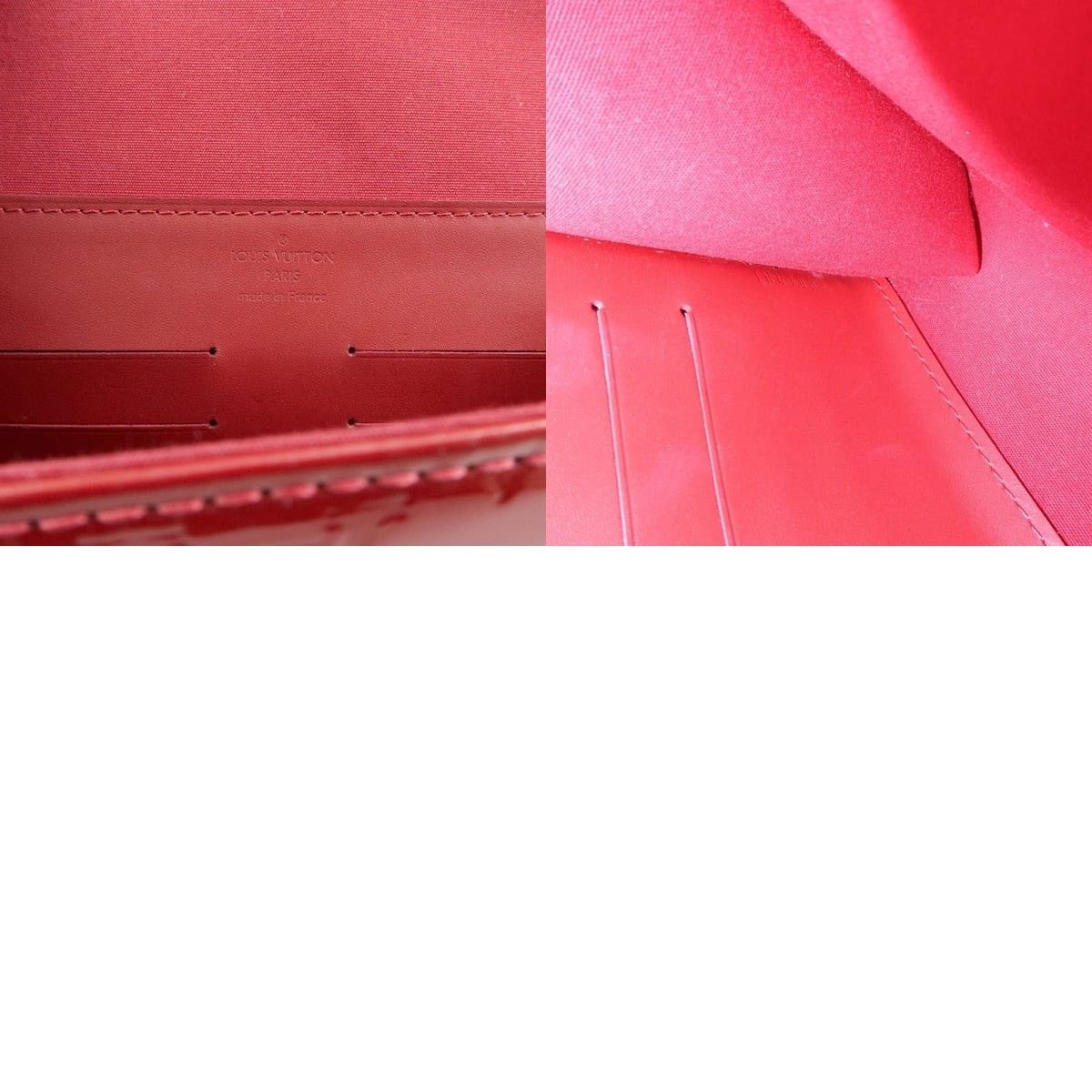 Louis Vuitton Louis Vuitton Monogram Vernis Ana Clutch Flap Bag Red Size ONE SIZE - 8 Thumbnail