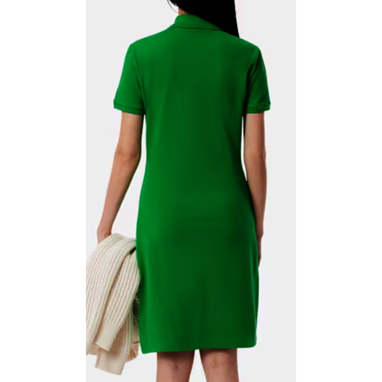Lacoste Lacoste Short Sleeve Slim Fit Stretch Polo Dress Green 0 Size XS / US 0-2 / IT 36-38 - 3 Thumbnail