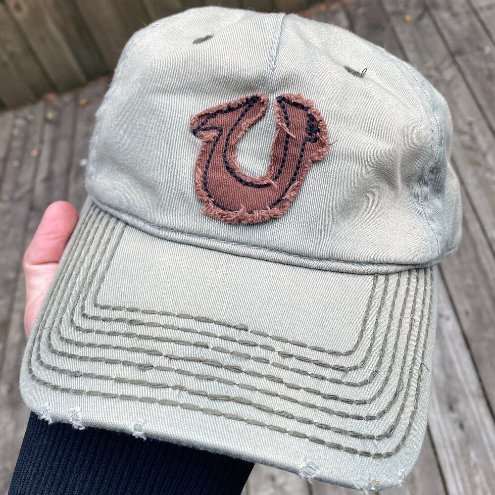 True Religion Vintage True Religion Y2K Embroidered Baseball Cap Hat Dist Size ONE SIZE - 1 Thumbnail