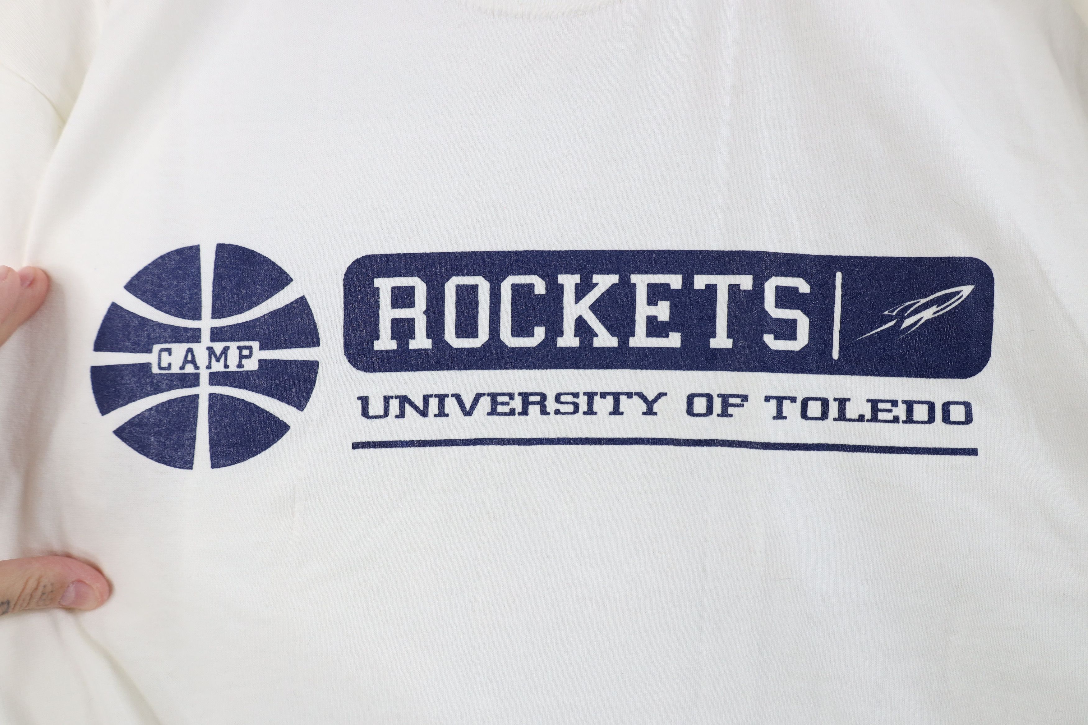 Russell Athletic Vintage 90s Russell Athletic Basketball T-Shirt Cotton Size US XL / EU 56 / 4 - 4 Thumbnail