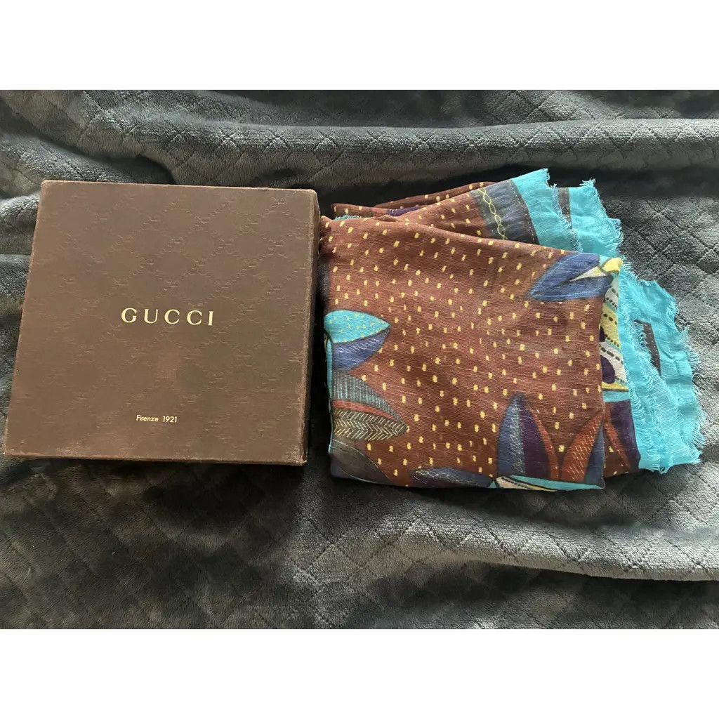 Gucci Gucci Silk Scarf Size ONE SIZE - 5 Thumbnail