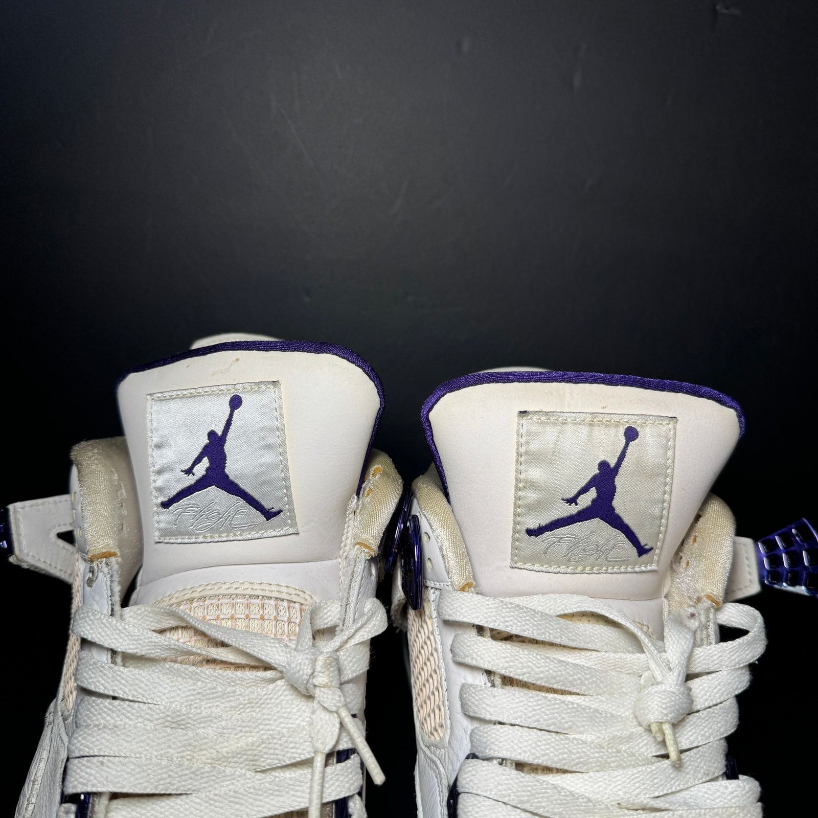 Jordan Brand × Nike Size 9 - Nike Air Jordan 4 Retro Purple Metallic Men's Shoes Size US 9 / EU 42 - 5 Thumbnail