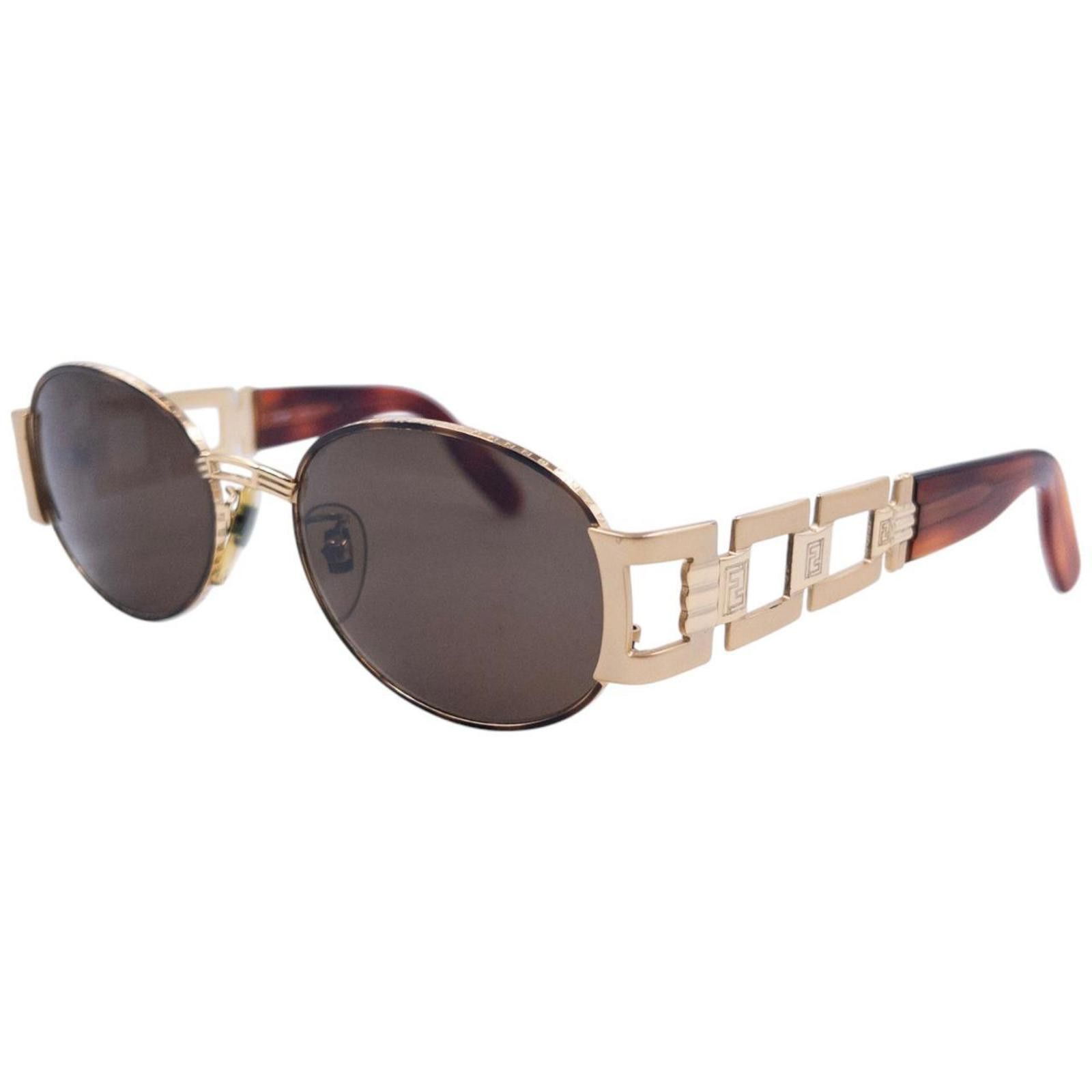 Fendi Vintage Fendi Embossed Tortoise Shell Sunglasses Size ONE SIZE - 1 Thumbnail