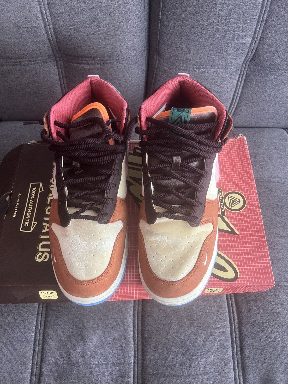 Nike × Social Status Nike dunk mid x social status ‘chocolate milk’ Size US 11 / EU 44 - 3 Thumbnail