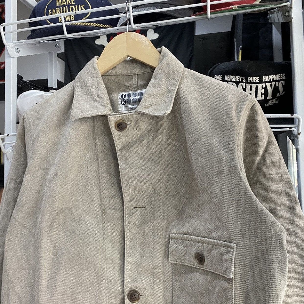 Takeo Kikuchi Takeo Kikuchi Japan Vintage Chore Jacket Workwear Style Size US L / EU 52-54 / 3 - 4 Thumbnail