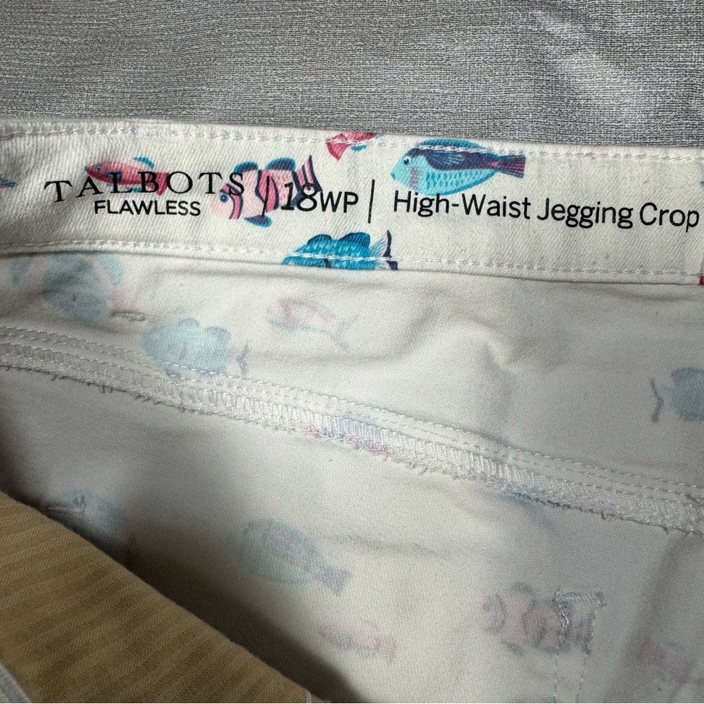 Talbots Talbots High Waist Jegging Crop Pants Fish Print Jeans Size Size 40" / US 18 - 7 Thumbnail