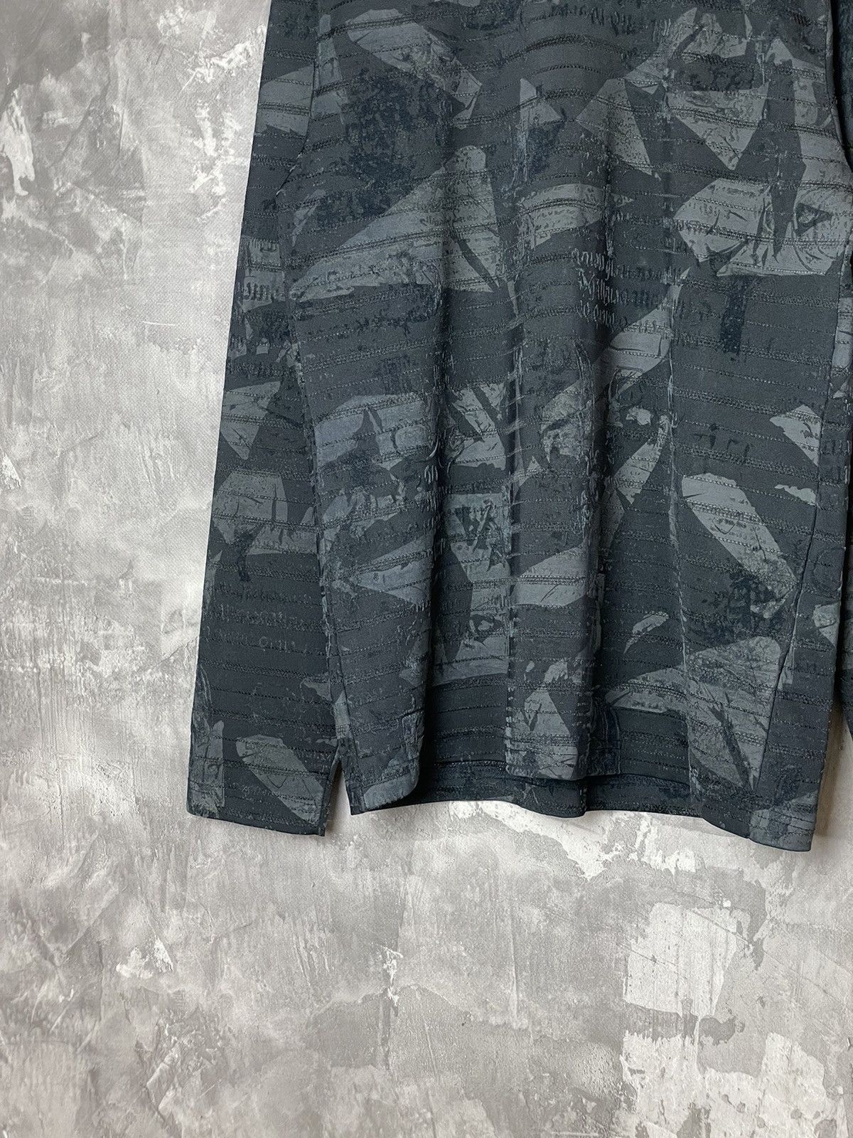 Japanese Brand × Vintage Vintage Jean Paul Gaultier style Overprint Long Sleeve Size US L / EU 52-54 / 3 - 5 Thumbnail