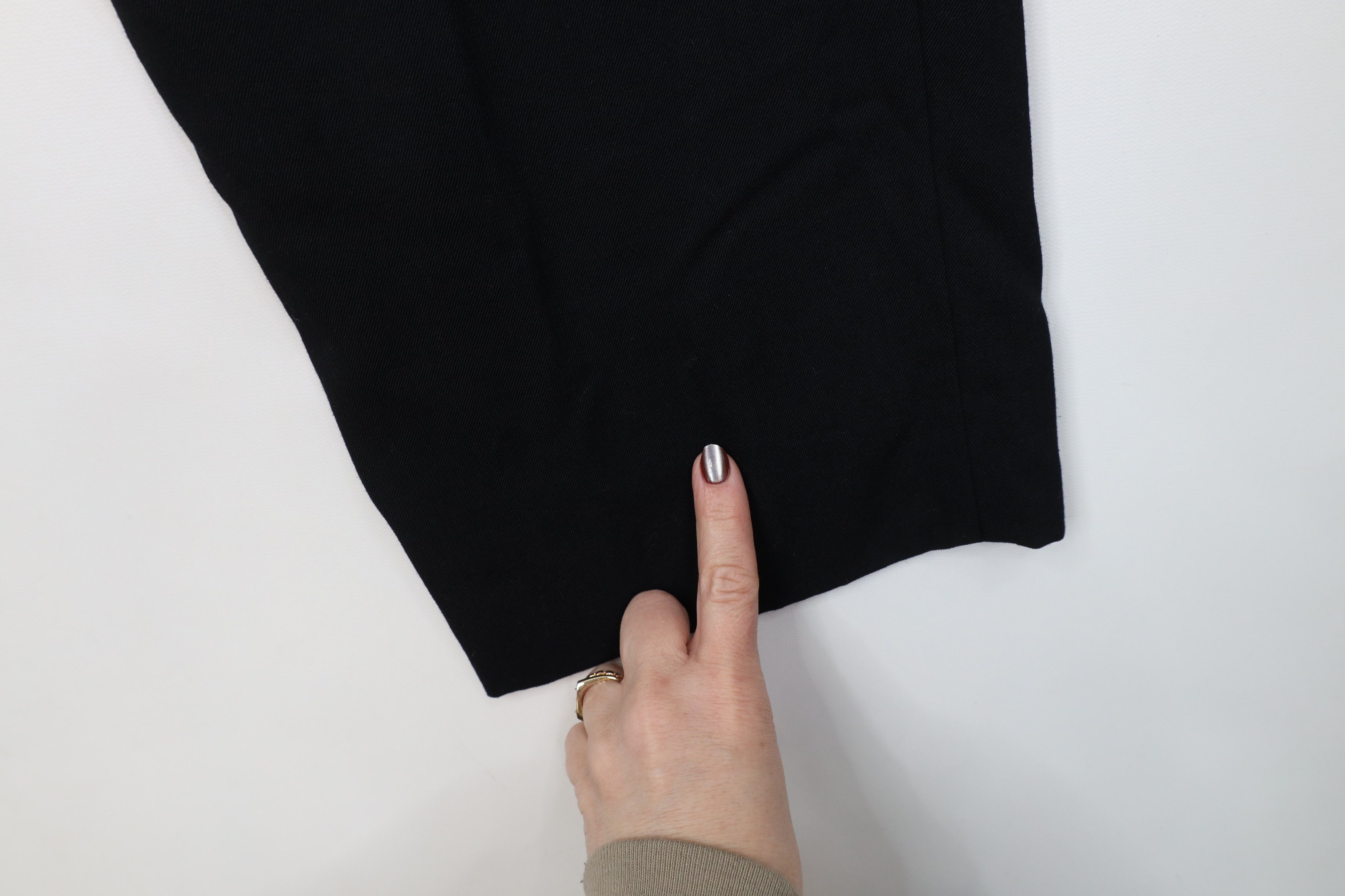 Vintage Vintage 90s Streetwear Gabardine Wide Leg Chino Pants Black Size US 36 / EU 52 - 8 Thumbnail