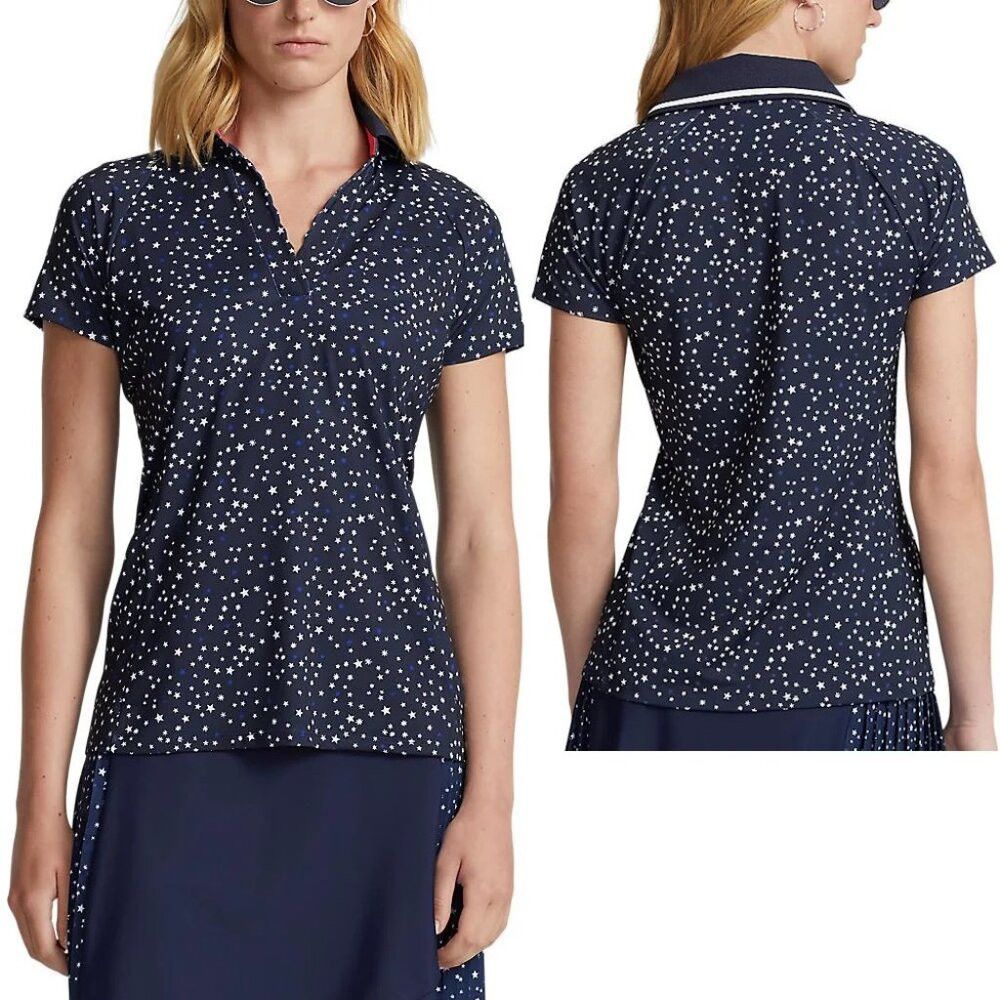 Ralph Lauren NWT New $115 RLX Ralph Lauren Navy Nigh Stars Airflow V-Nec Size M / US 6-8 / IT 42-44 - 1 Thumbnail