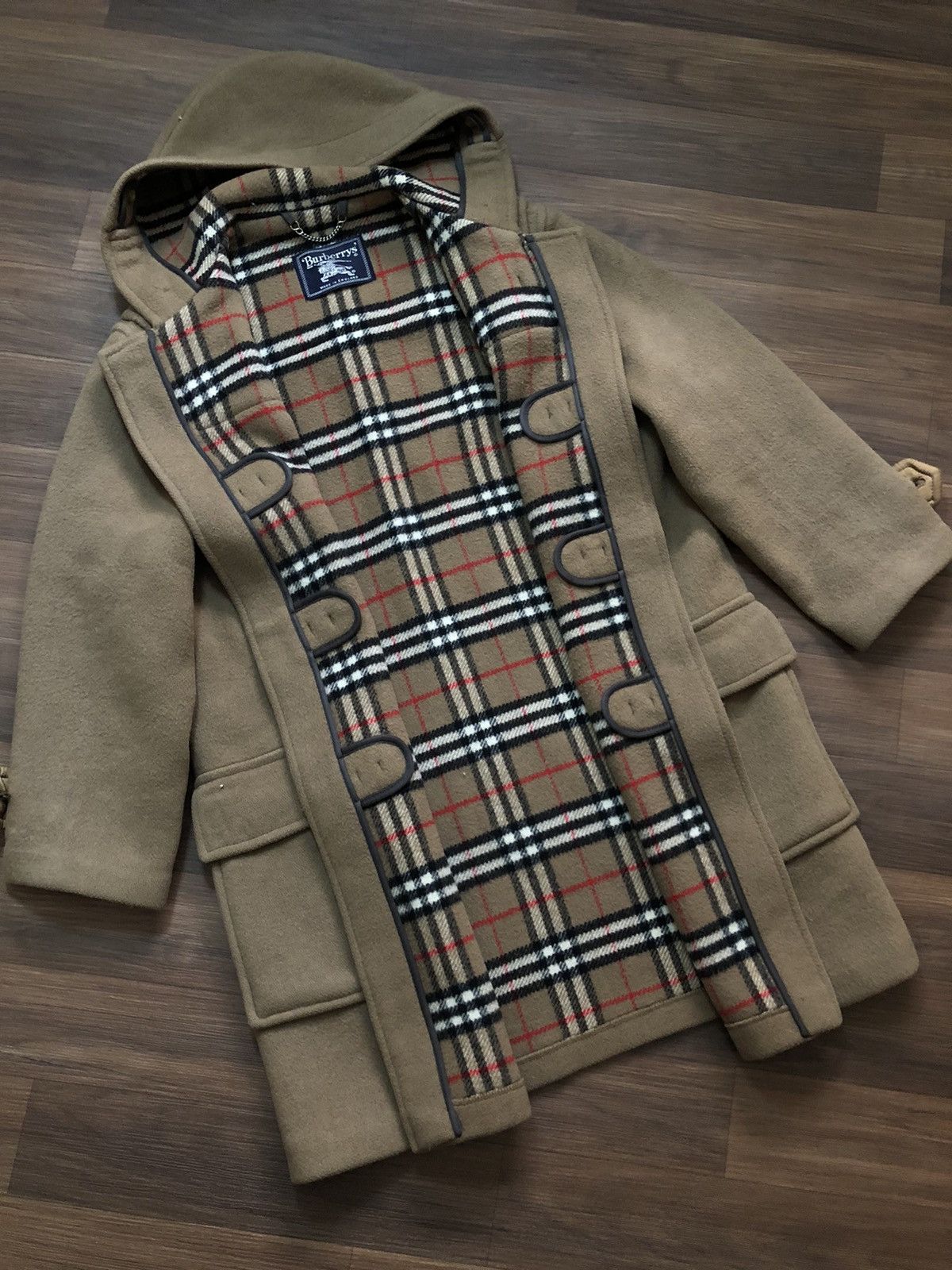American Trench × Burberry Manteau vintage en laine et cachemire Burberry Size 38L - 2 Thumbnail