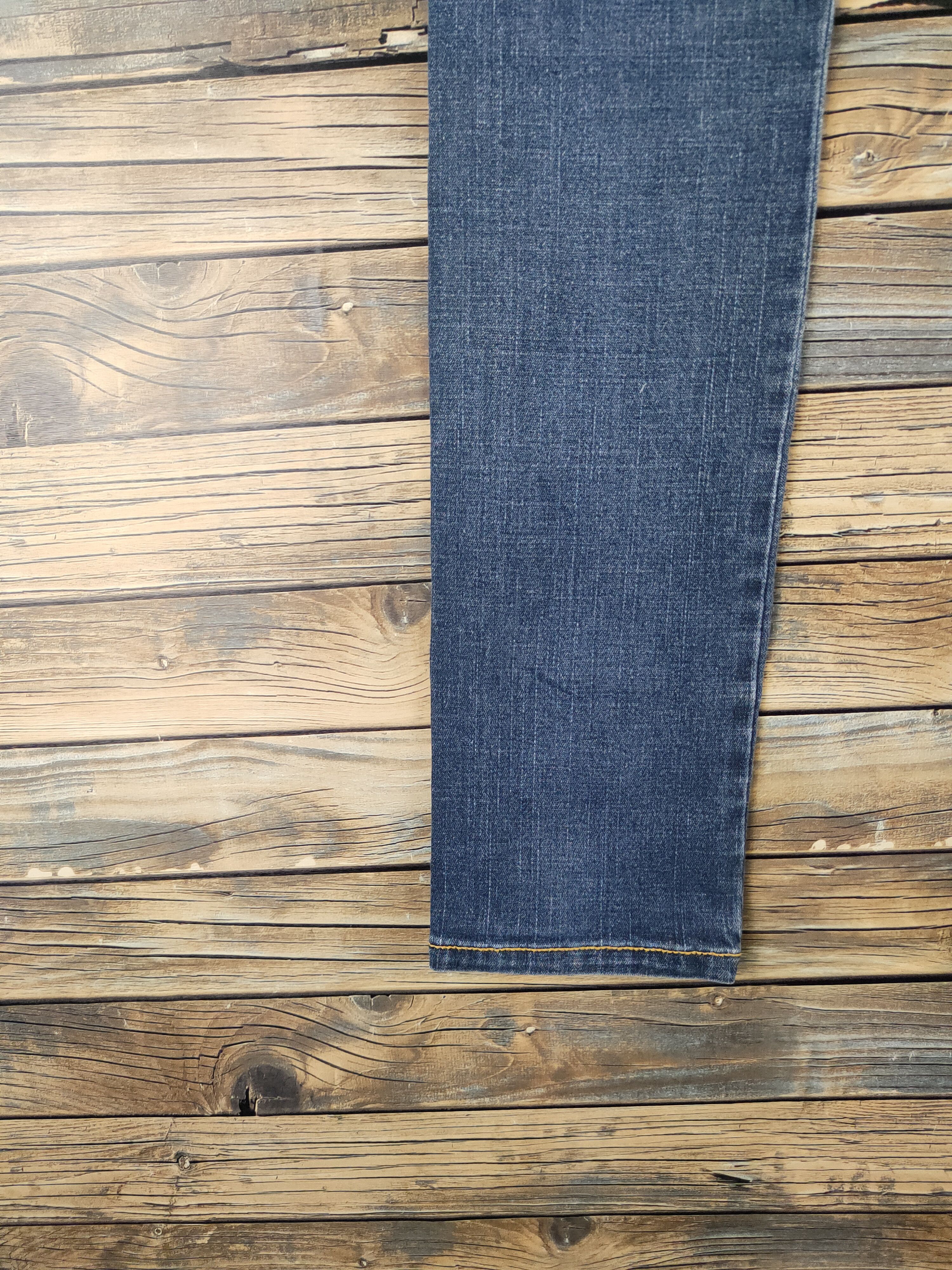 Japanese Brand DL Chow Chow Chow Blue Distressed Ripped Jeans #2342 Size 28" / US 6 / IT 42 - 9 Thumbnail