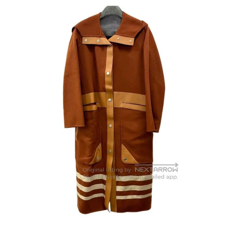 Hermes Hermes Maroon Overcoat Size XXS / US 00 / IT 34 - 2 Thumbnail