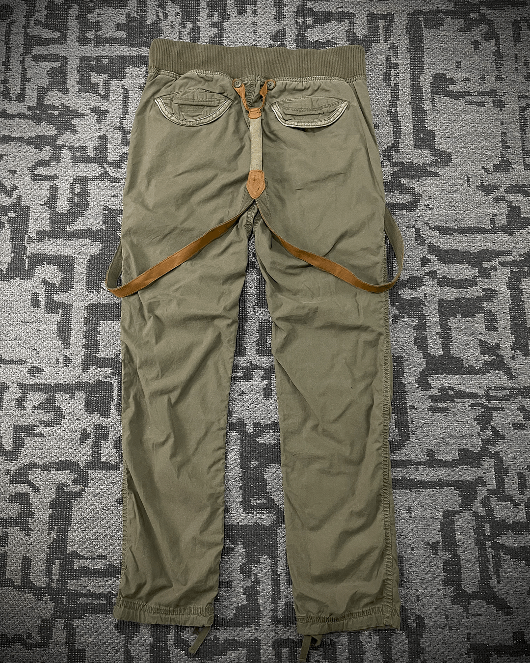 Japanese Brand G.o.a Military Suspender Skinny Pants Size US 31 - 6 Thumbnail