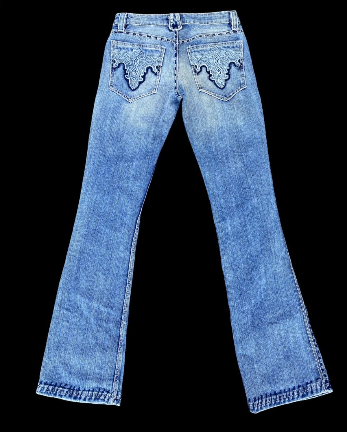 image of Semantic Design x Tornado Mart Size 29 Antic Denim Flare Boot Cut Jeans Denime in Blue, Women's