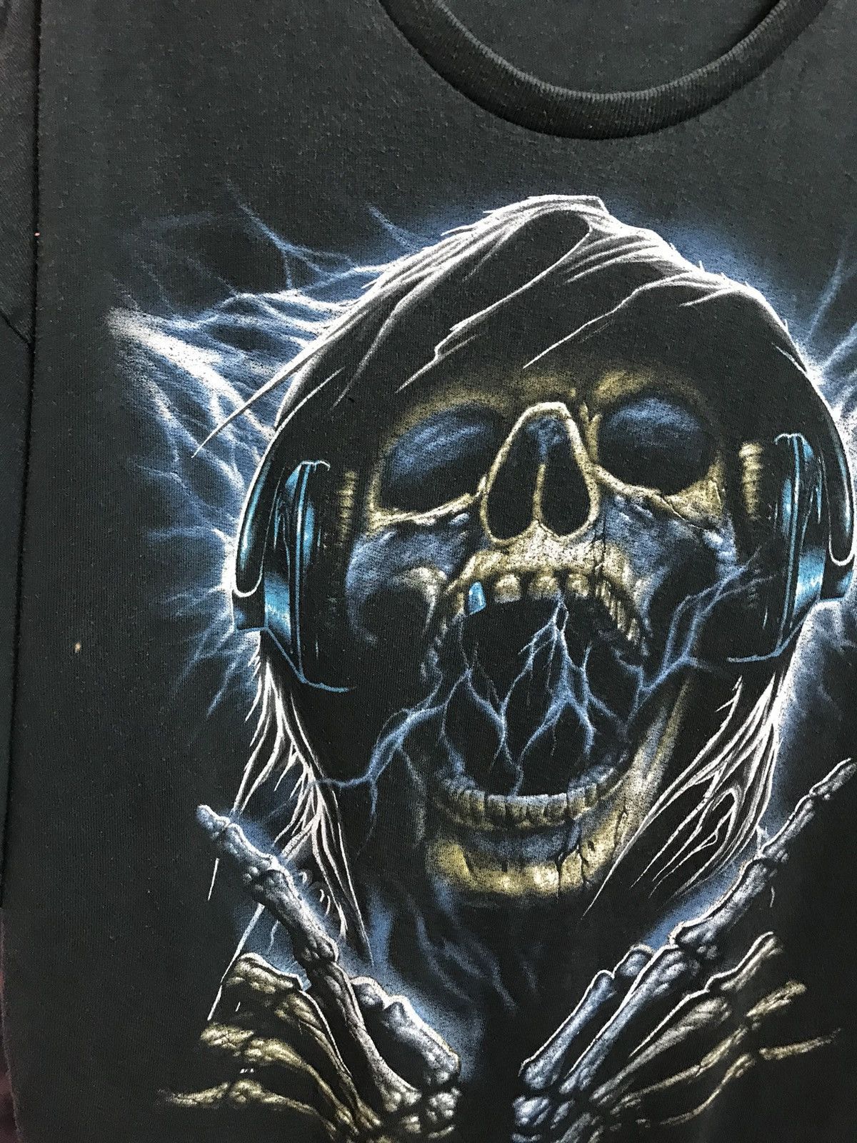 Band Tees × Vintage Vintage Skull Skeleton logo band t shirt Size US XL / EU 56 / 4 - 3 Thumbnail
