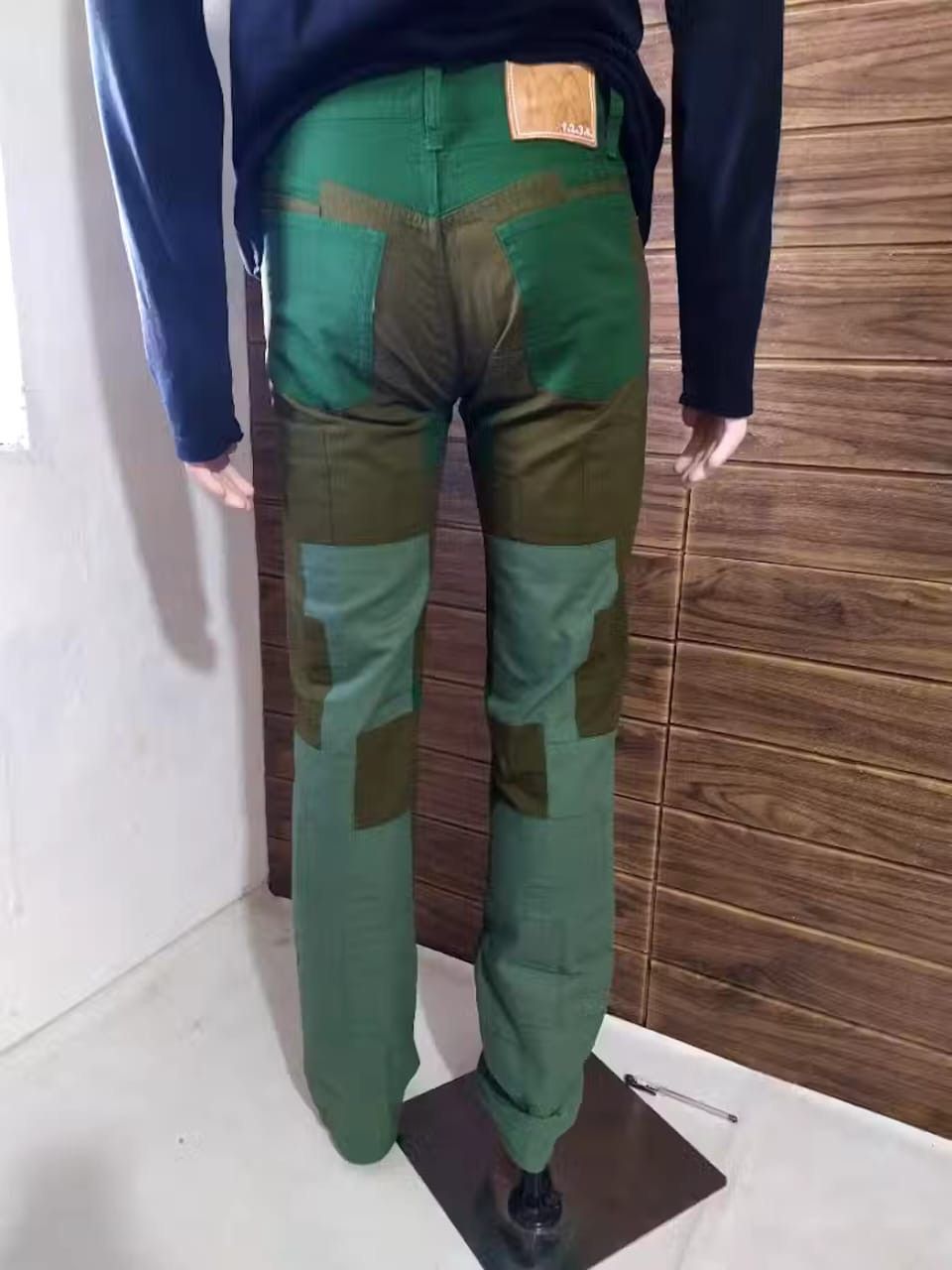 Japanese Brand Les Vis a Bois Nice Design Patchwork Pants Size US 29 - 3 Thumbnail