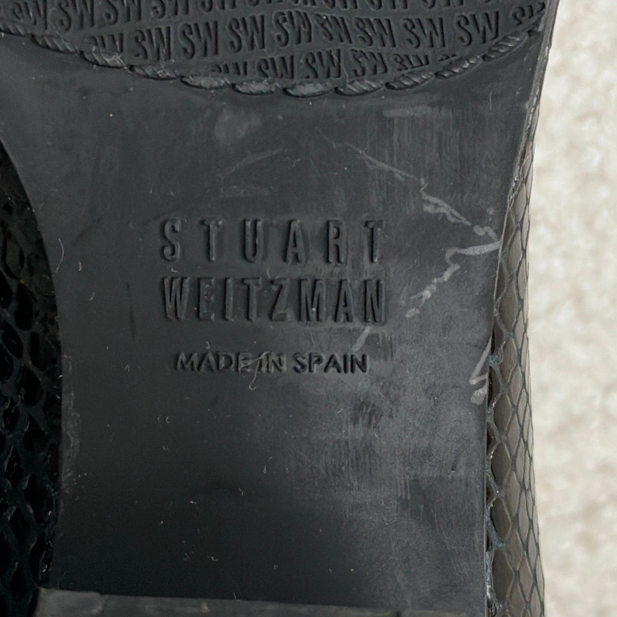 Stuart Weitzman Stuart Weitzman Black Tassel Block Heel Leather US 7 Size US 7 / IT 37 - 7 Thumbnail