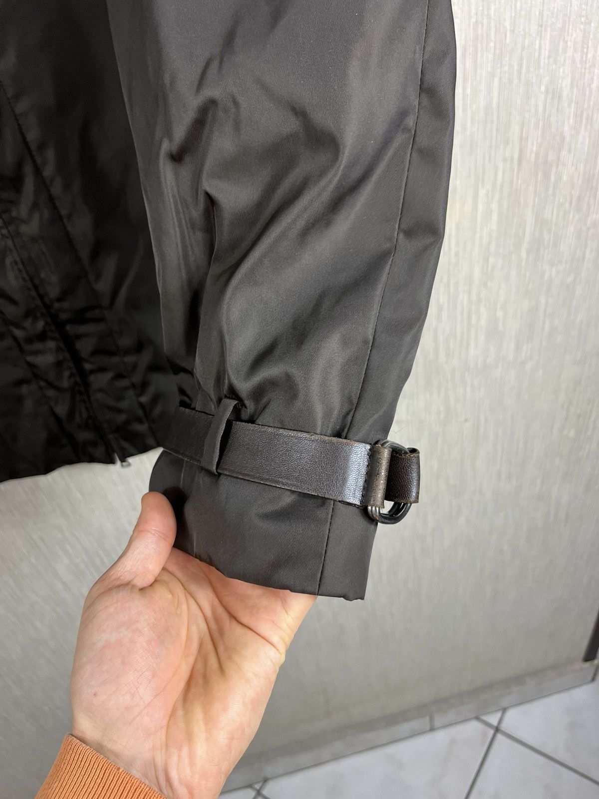 Prada Prada nylon classic jacket coat with leather casual italy Size M / US 6-8 / IT 42-44 - 9 Thumbnail