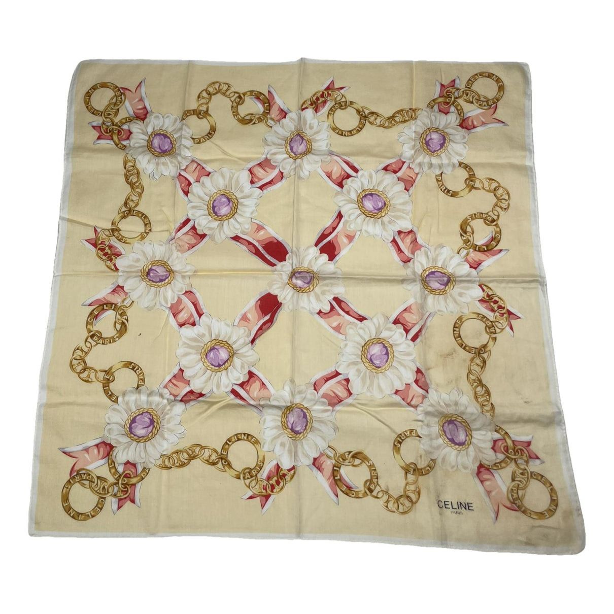 Beige Silk Scarf