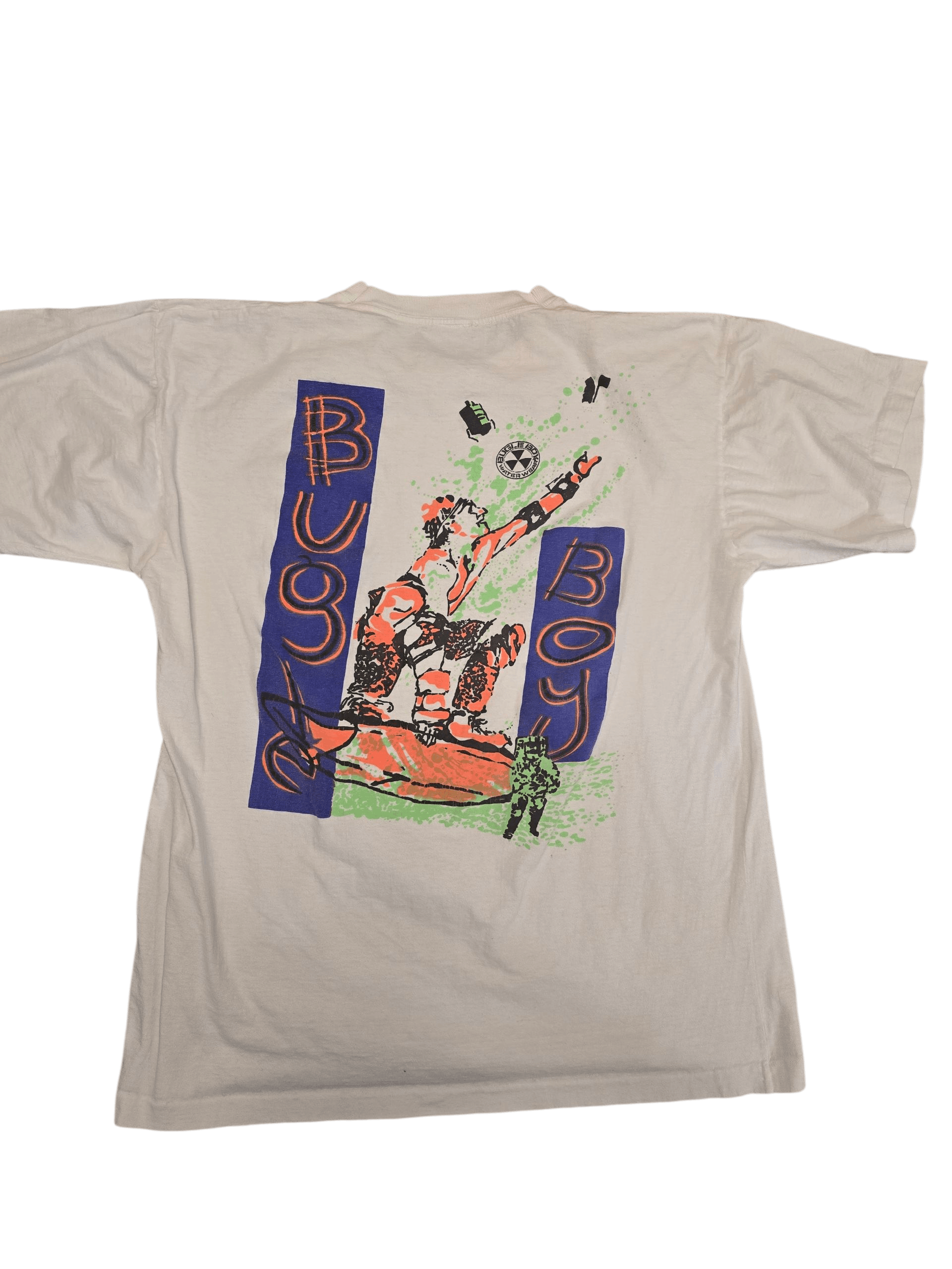 Bugle Boy Vintage 90s Bugle Boy Surfing Graphic Unisex White T-shirt L Size US L / EU 52-54 / 3 - 1 Thumbnail