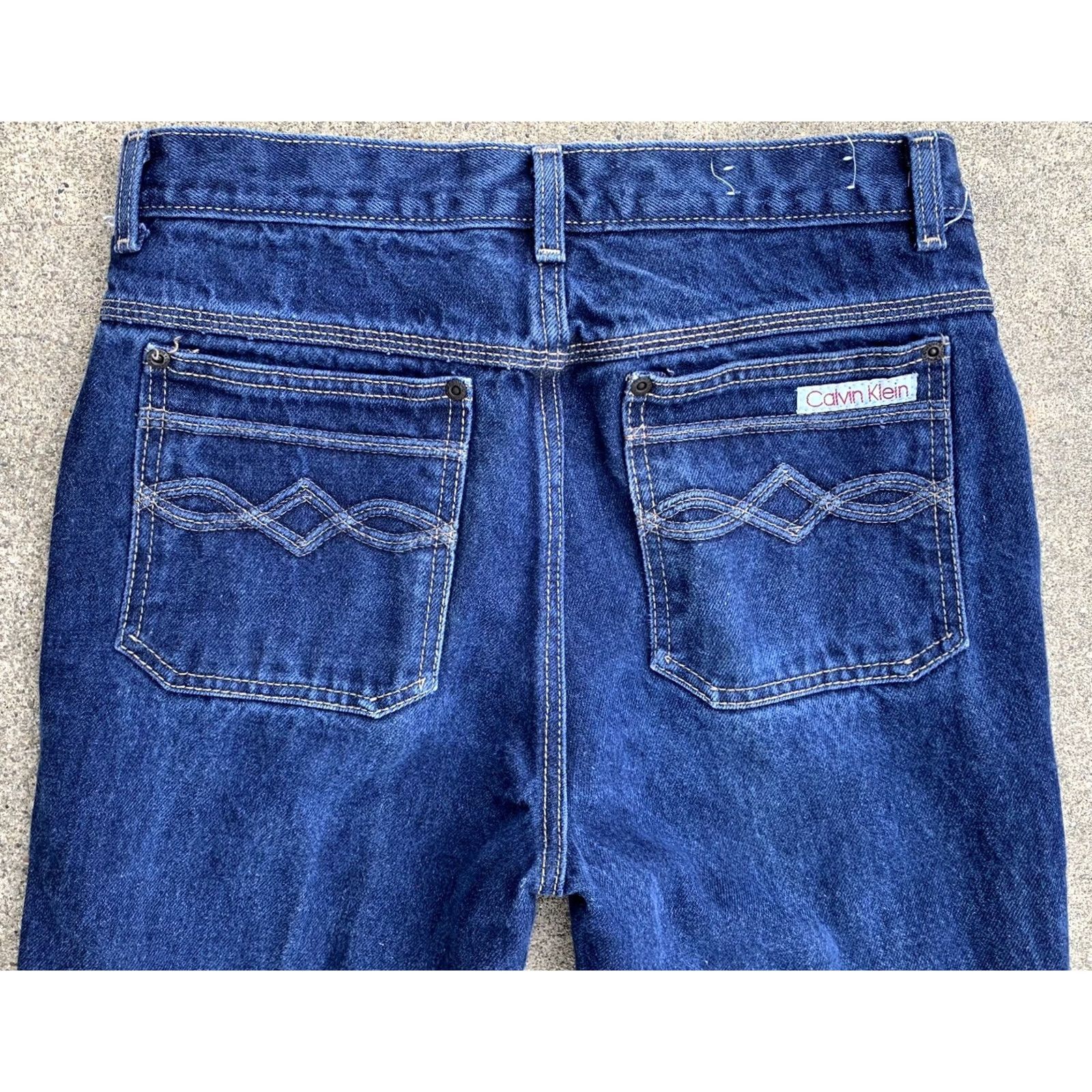 Calvin Klein VINTAGE Calvin Klein Jeans Y0626 32 80s 1980s Denim 5-Pocket 100% Cotton Blue Women XS? Size 24" / US 00 / IT 34 - 4 Thumbnail