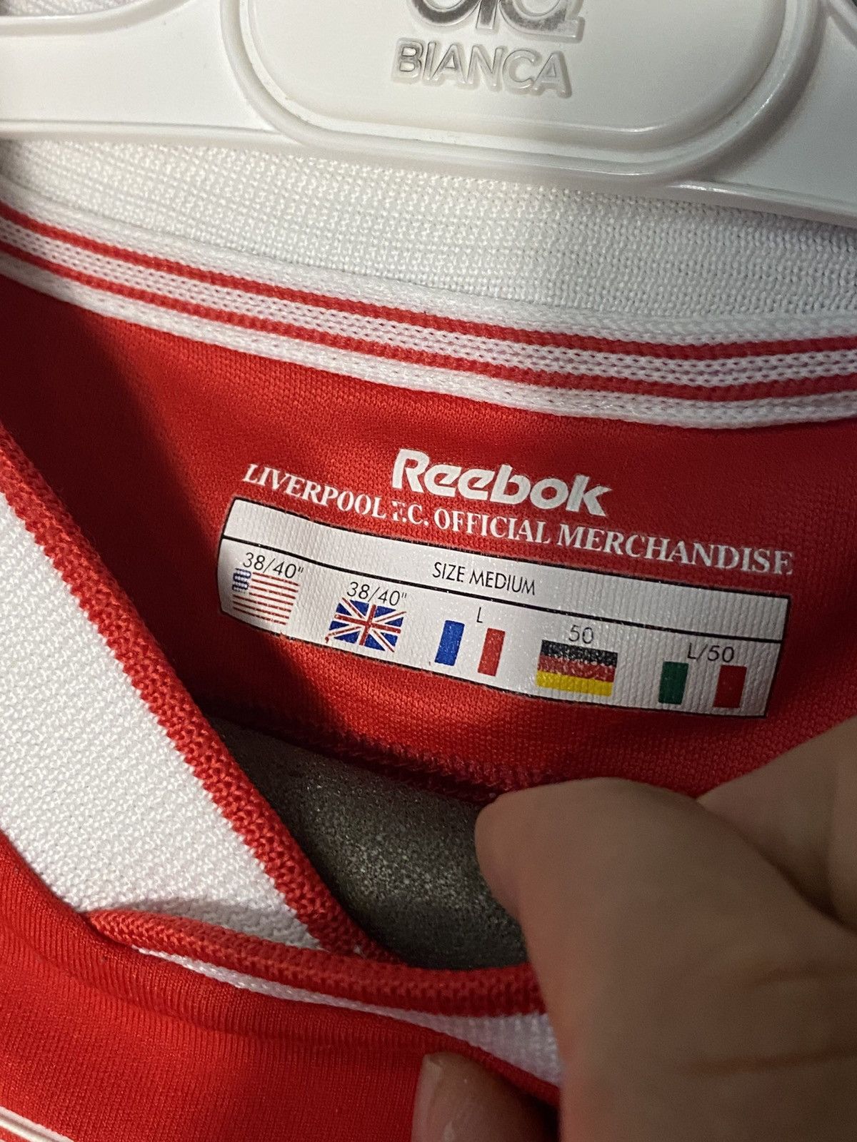 Reebok × Vintage Vintage Liverpool Reebok Football Soccer Jersey 2002/04 Home Size US L / EU 52-54 / 3 - 3 Thumbnail
