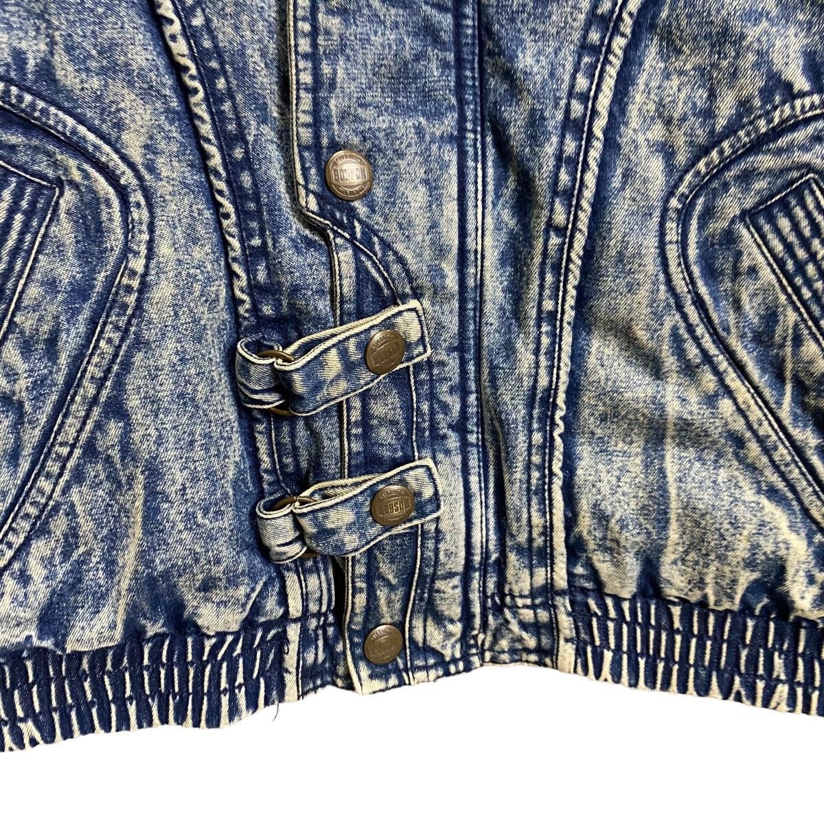 Vintage Vintage 80s Bobson asid wash denim jacket Size US S / EU 44-46 / 1 - 9 Thumbnail