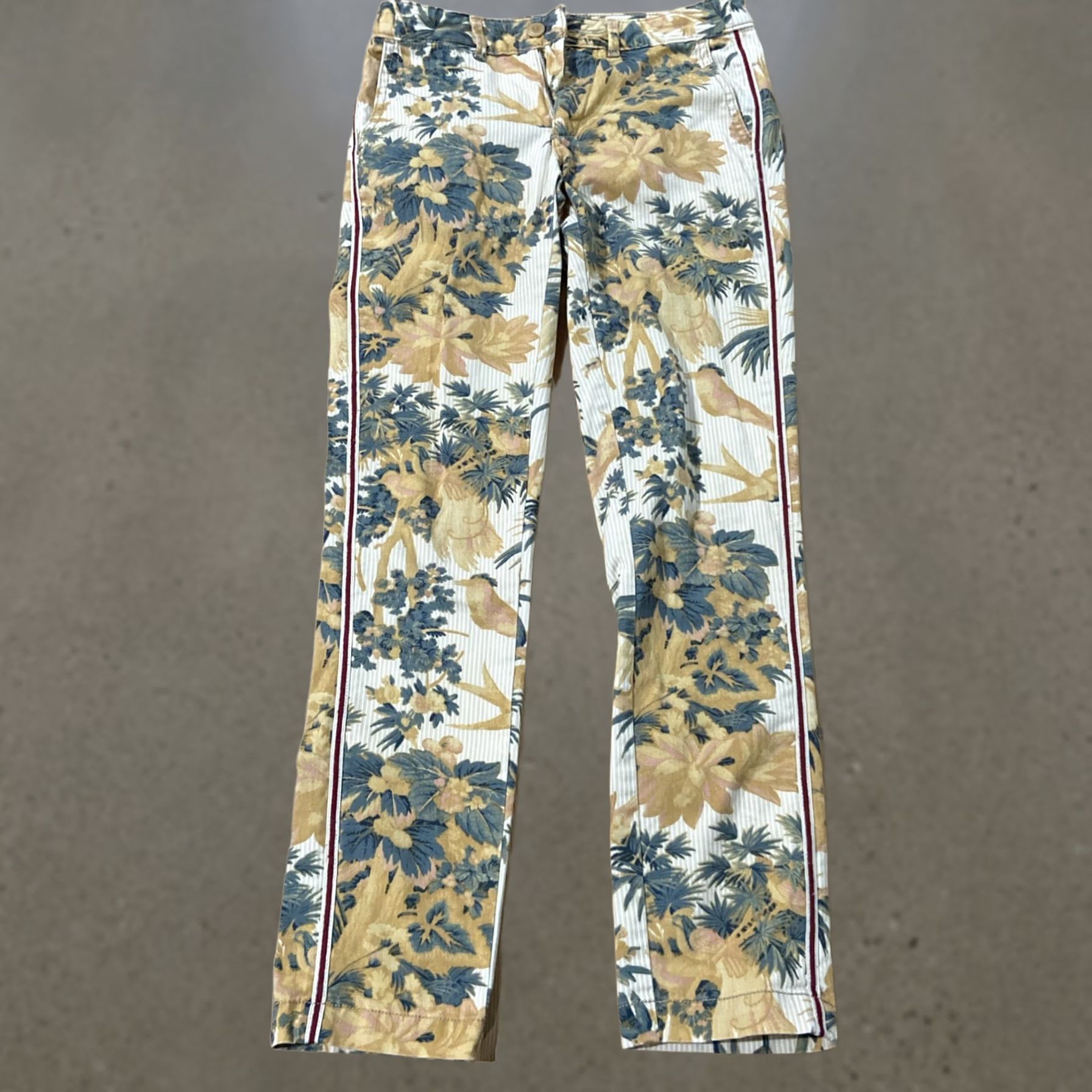 Anthropologie VINTAGE Anthropologie Chino Relaxed Fit Straight Leg Pants Black 25 Women Pants Bohemian City Hippie Pockets Flat Front - Size 42" / US 20 - 1 Thumbnail