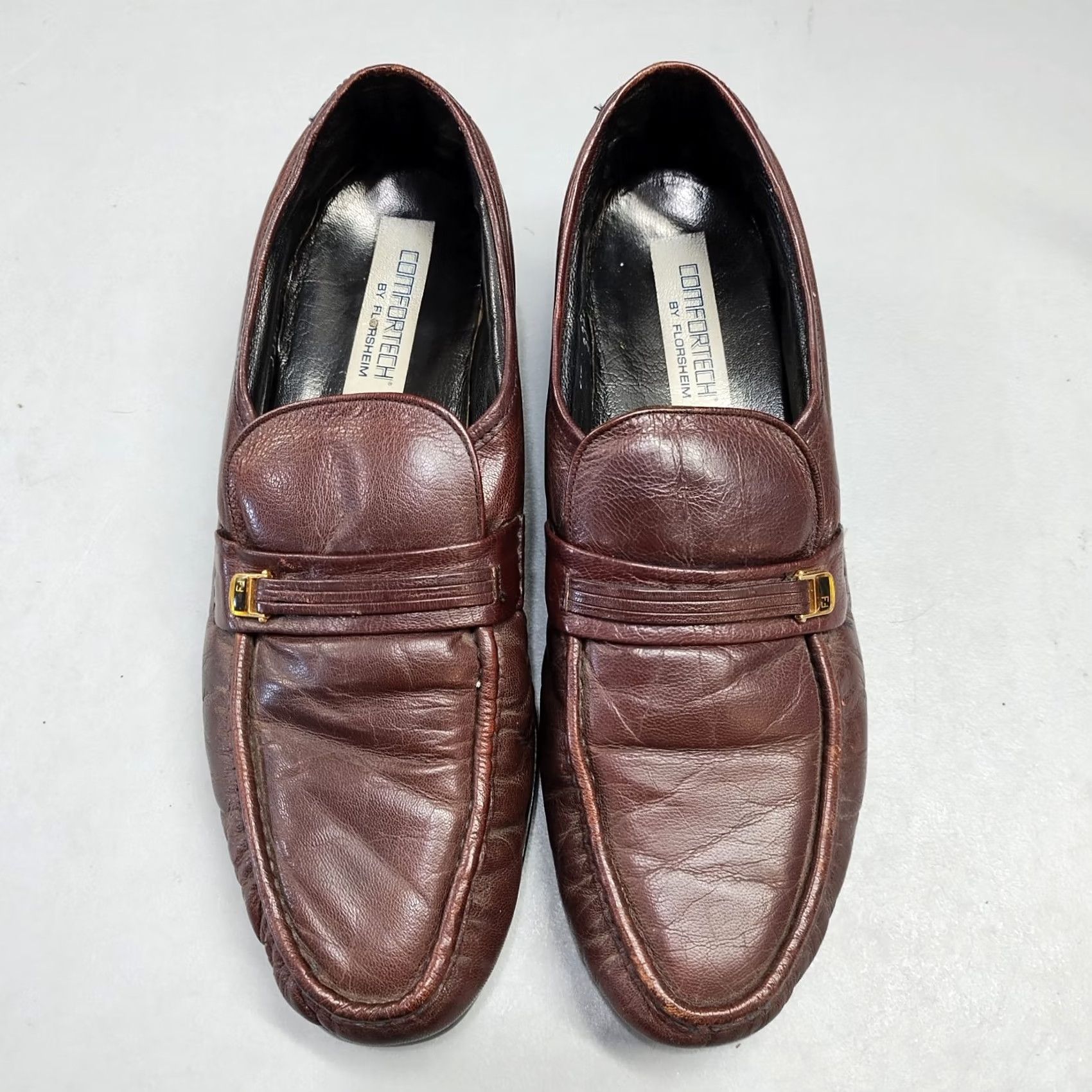 Florsheim Florsheim Riva Loafers Mens US 9.5 Brown Moc Toe Slip On Comfortech Casual Size US 10 / EU 43 - 6 Thumbnail