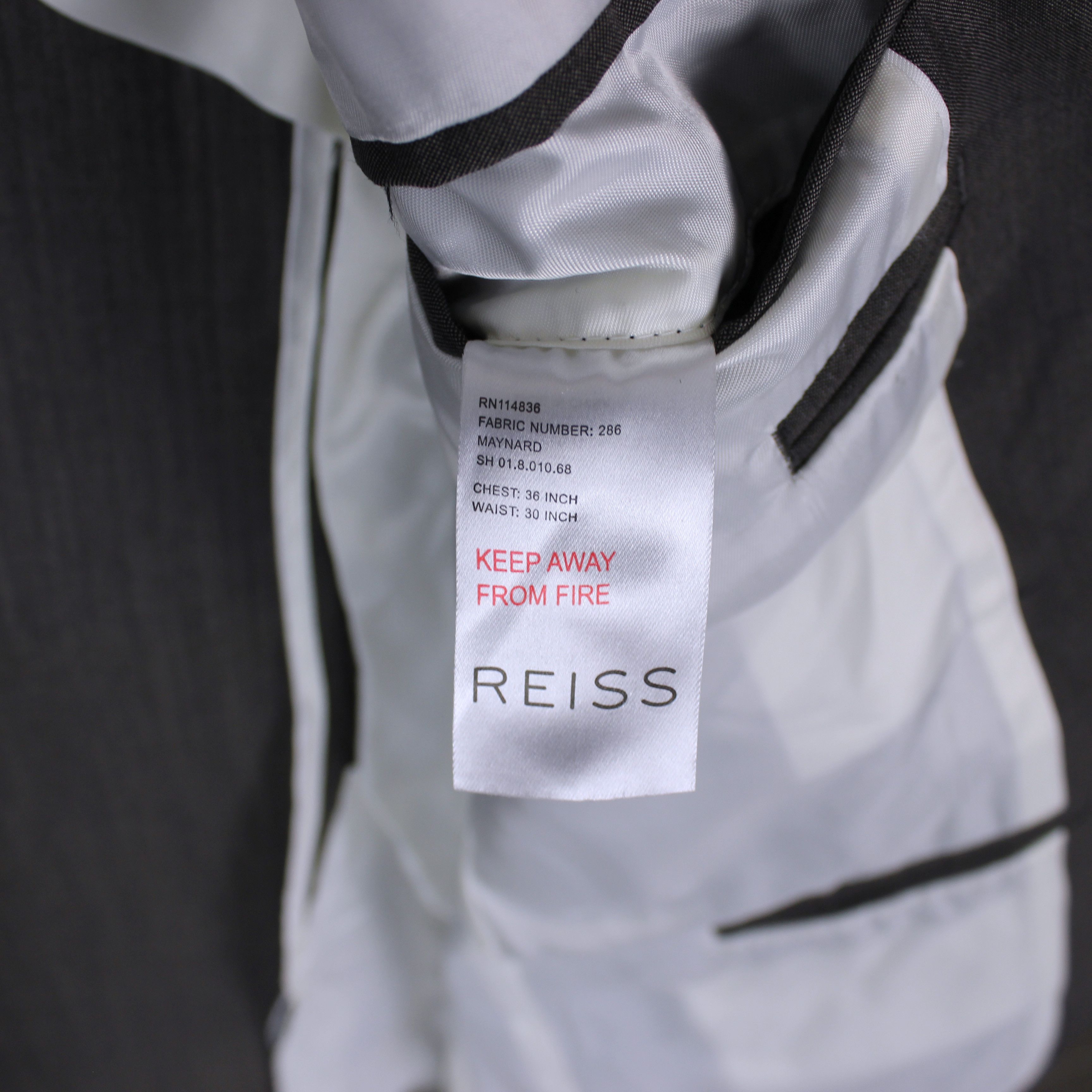 Reiss Reiss blazer gray wool rare XS S men Size 36R - 8 Thumbnail