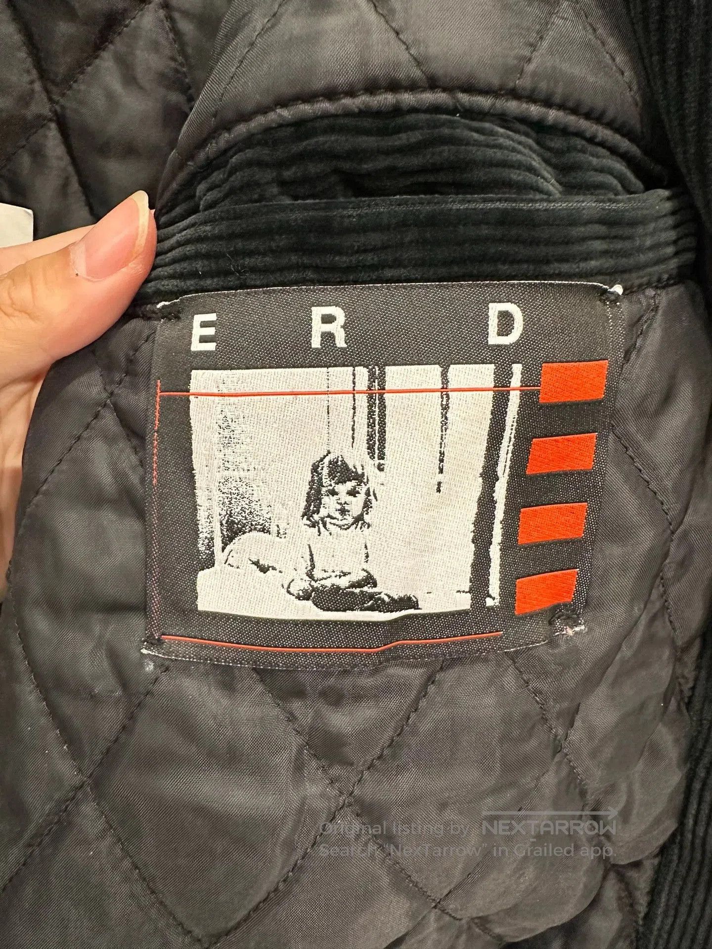 Enfants Riches Deprimes black corduroy short jacket with embroidery. Size US L / EU 52-54 / 3 - 7 Thumbnail