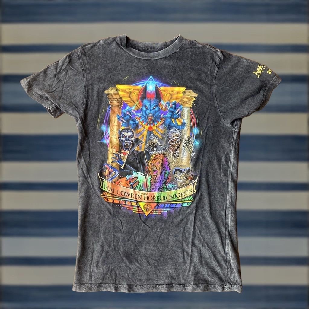 Vintage Halloween Horror Nights Universal Studios 2022 T-Shirt Logo Black Small Short Sleeve Crew Neck Men Universal Studios Orlando Size US L / EU 52-54 / 3 - 1 Thumbnail