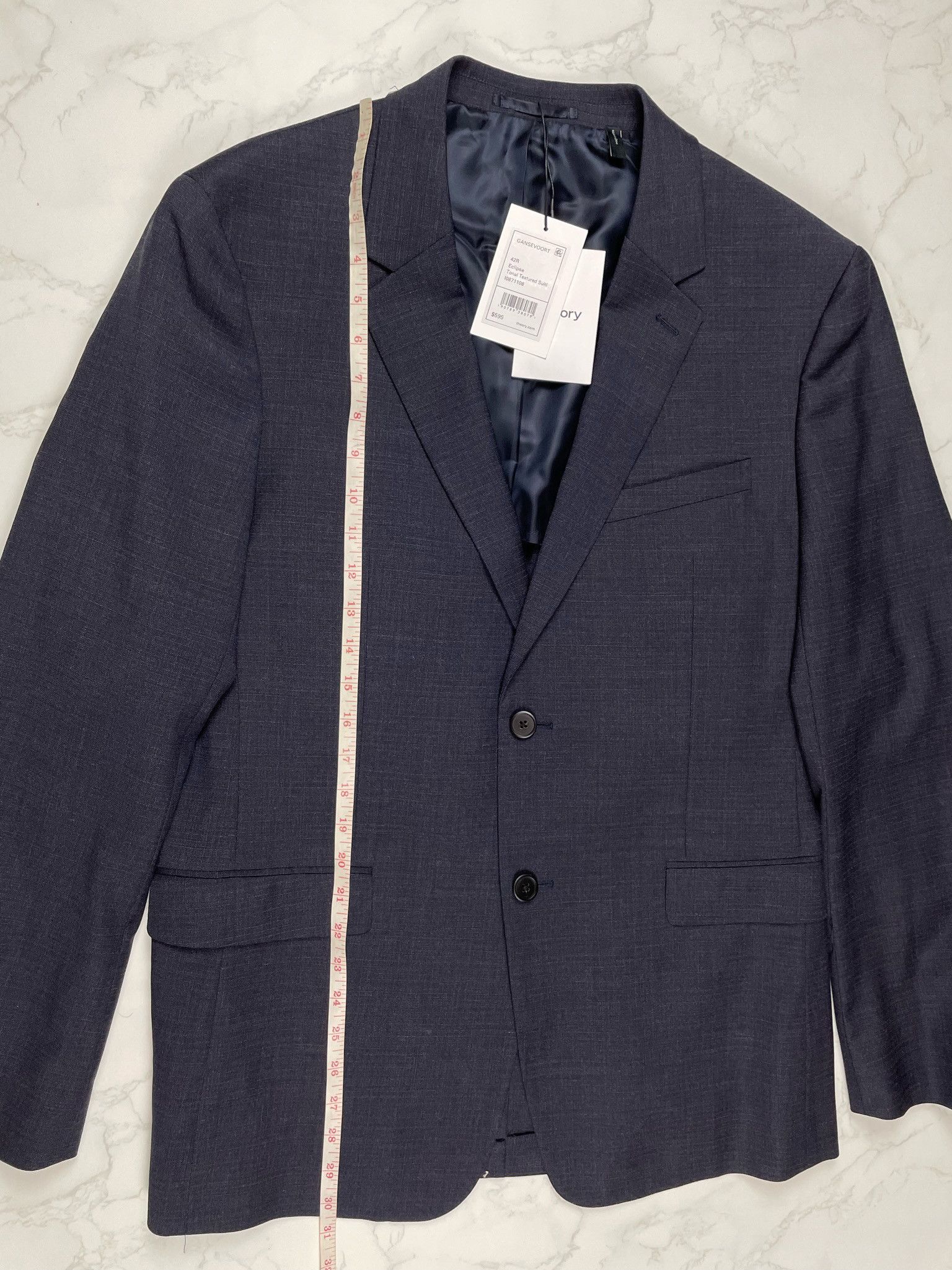 Theory 🔥70% OFF🔥 [SALE] Theory Gansevoort Eclipse Blazer Suit Size 42R - 8 Thumbnail