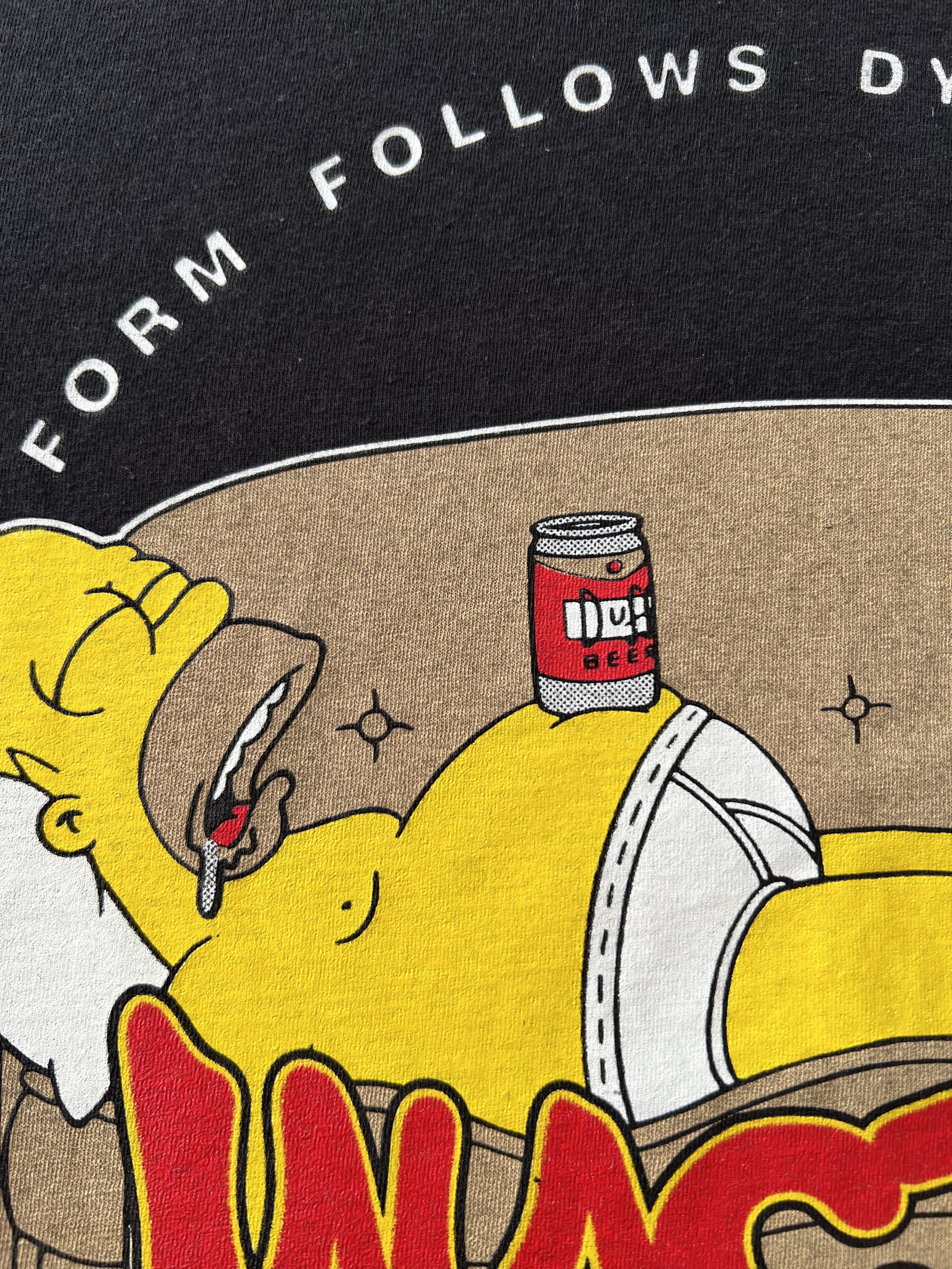 The Simpsons Vintage 1999 The Simpsons Homer Cartoon Black T-shirt Size US L / EU 52-54 / 3 - 5 Thumbnail