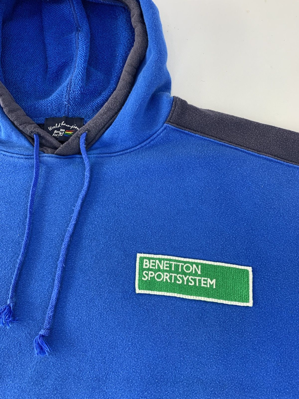 Benetton 90s Benetton Formula 1 Racing Team Bss-f1 Hooded Sweatshirt Size US L / EU 52-54 / 3 - 4 Thumbnail